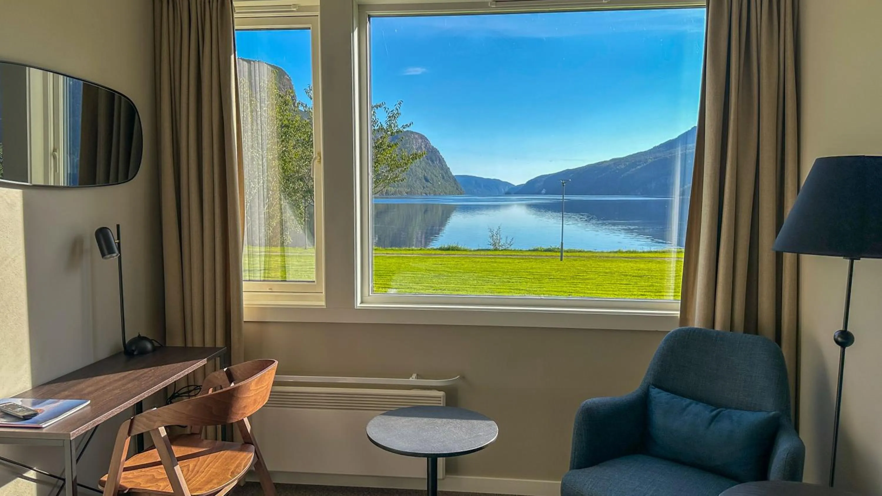 Lake view in Sirdalsvatnet Hotel in Sirdal