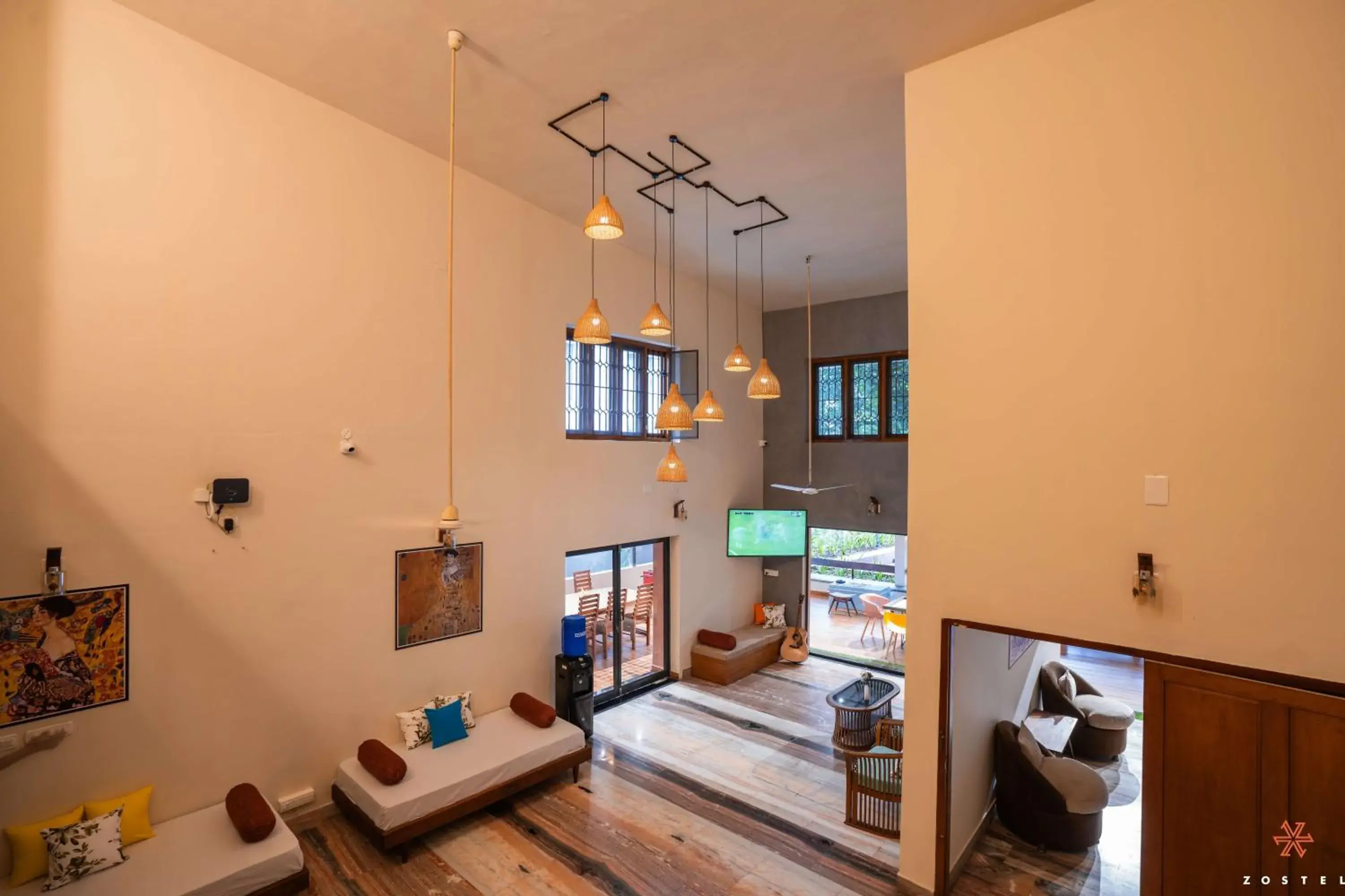 Living room in Zostel Kochi, Ernakulam Living room in Zostel Kochi, Ernakulam