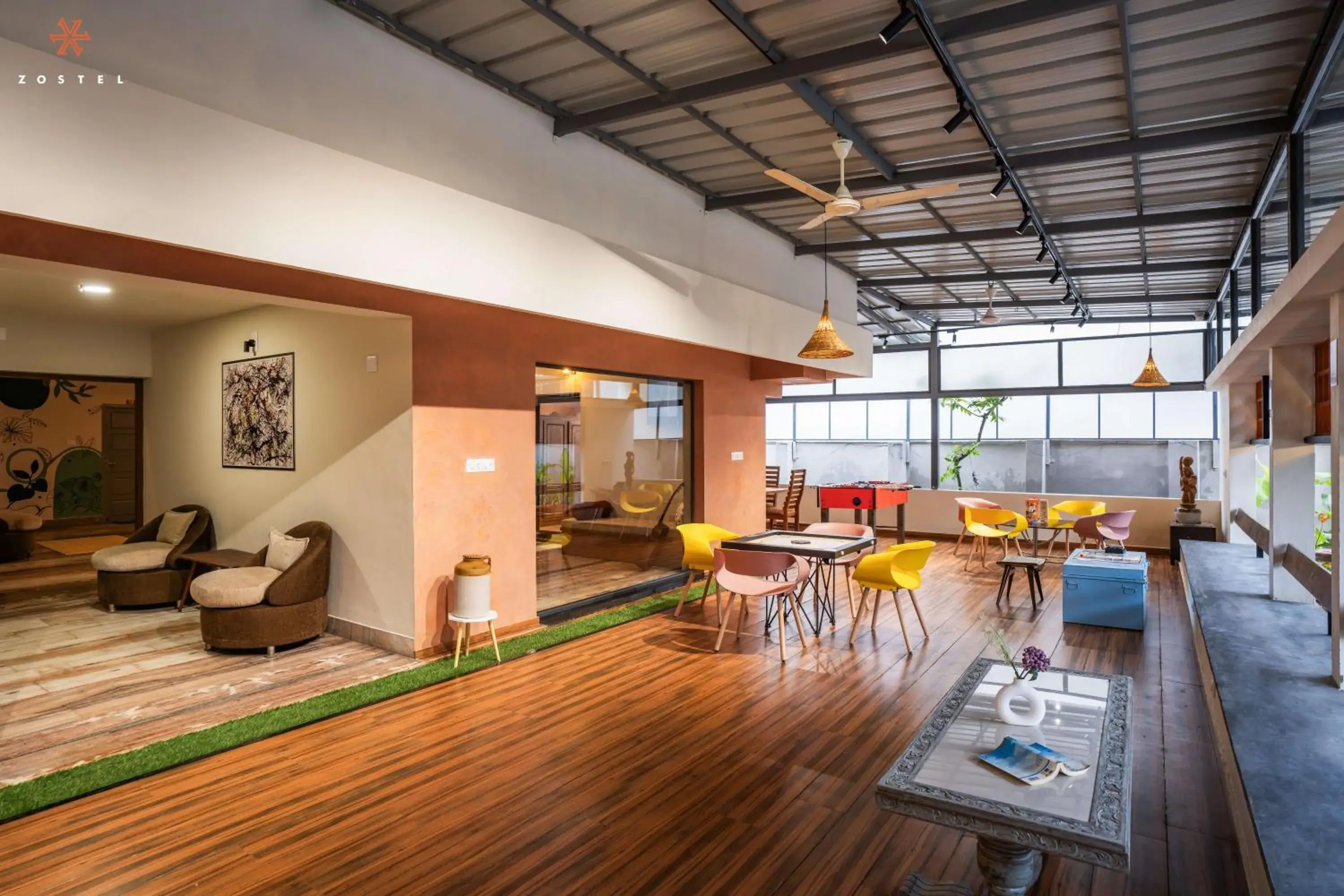 Living room in Zostel Kochi, Ernakulam Living room in Zostel Kochi, Ernakulam