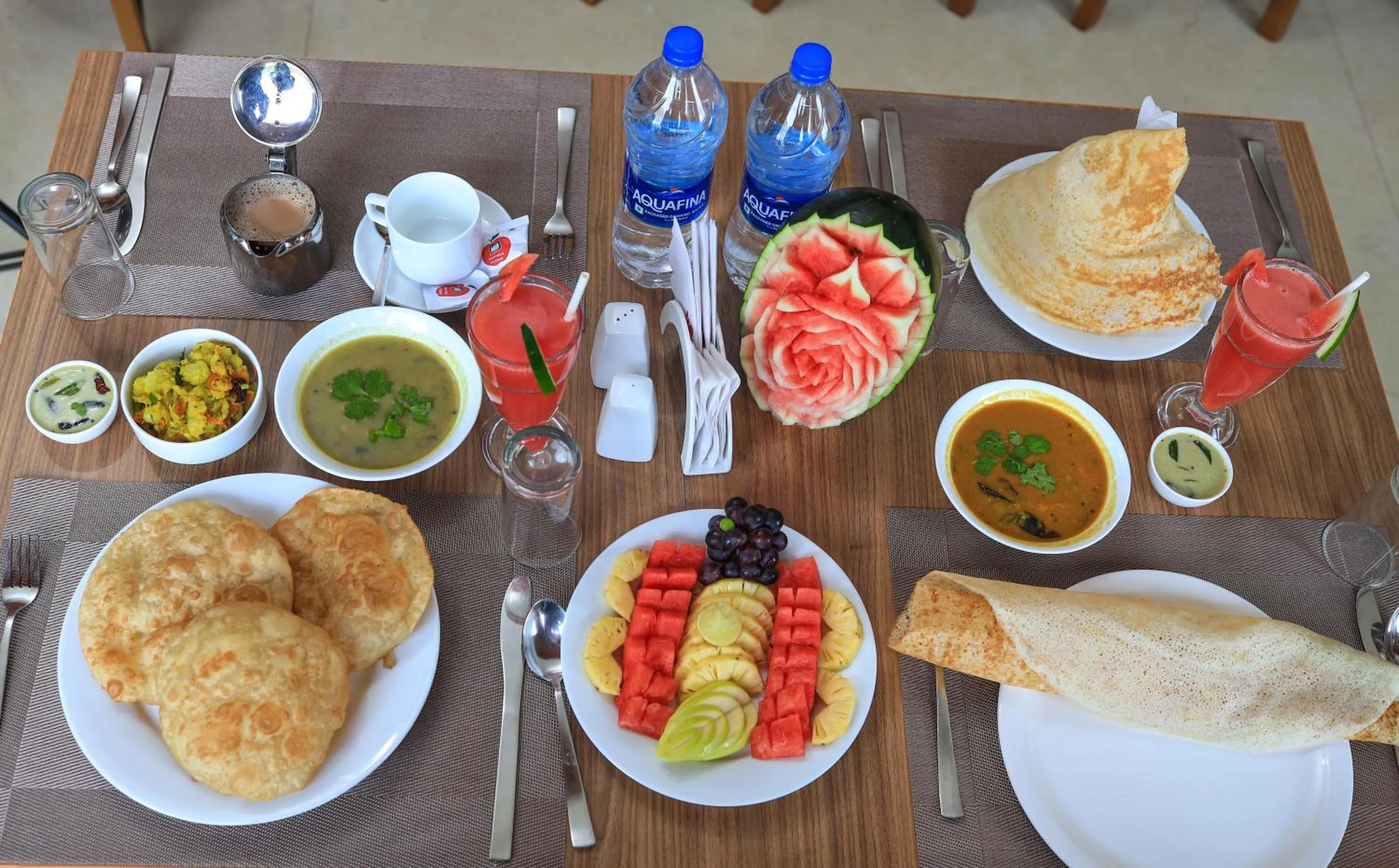 Food and drinks in Hotel Sky Sierra Wayanad