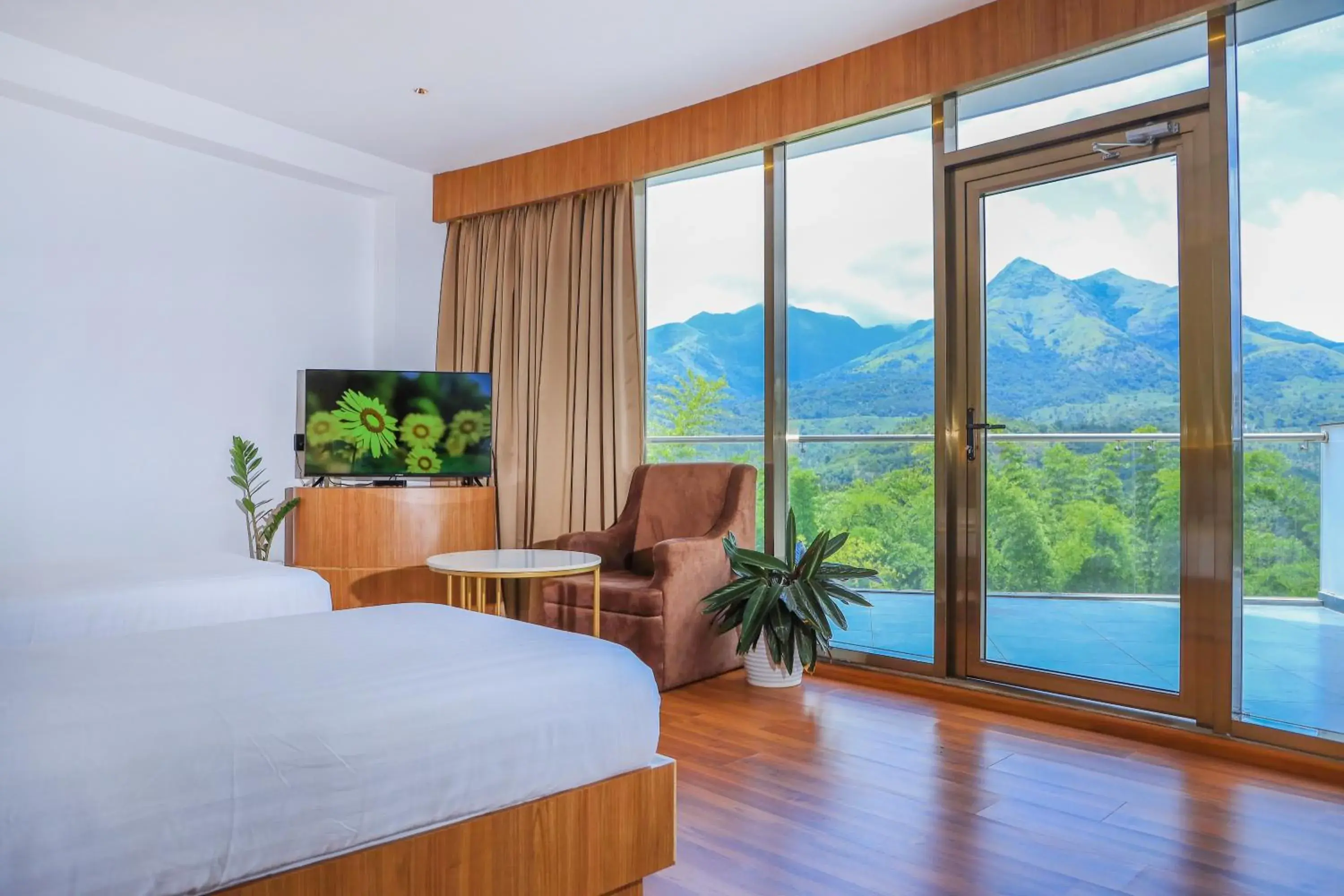 View (from property/room), Bed in Hotel Sky Sierra Wayanad View (from property/room), Bed in Hotel Sky Sierra Wayanad