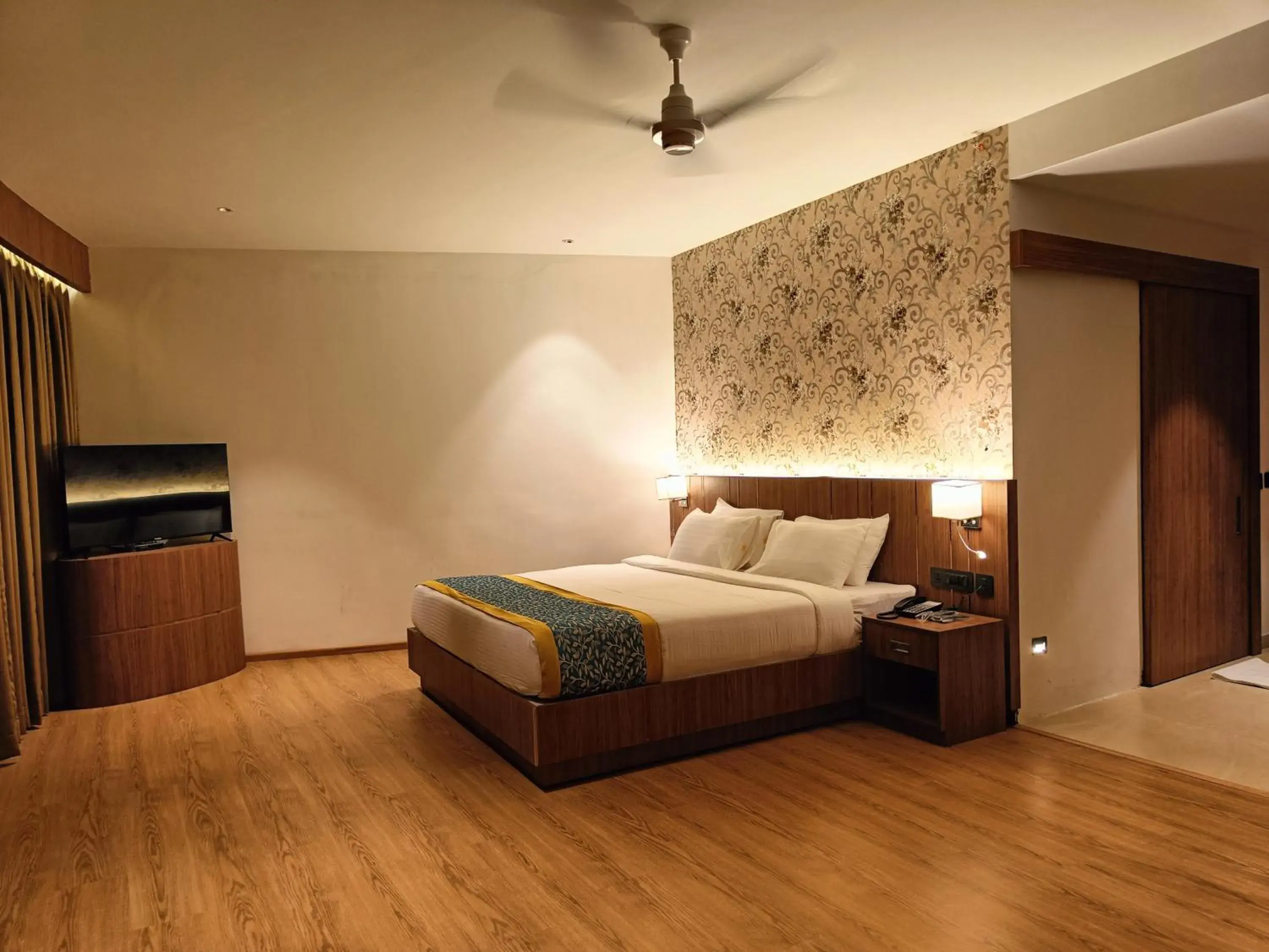 Bed in Hotel Sky Sierra Wayanad Bed in Hotel Sky Sierra Wayanad