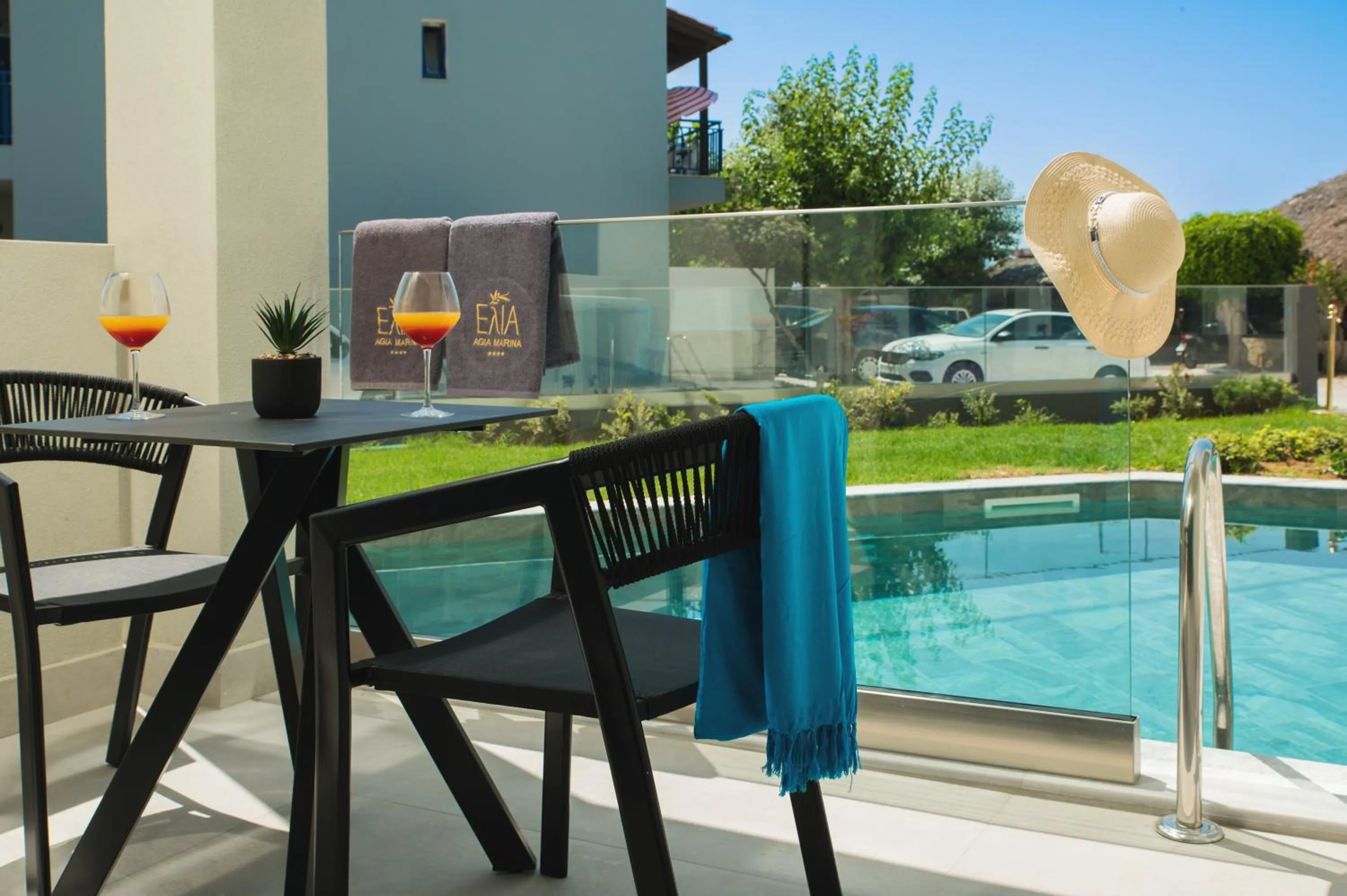 Balcony/Terrace in Elia Agia Marina Resort