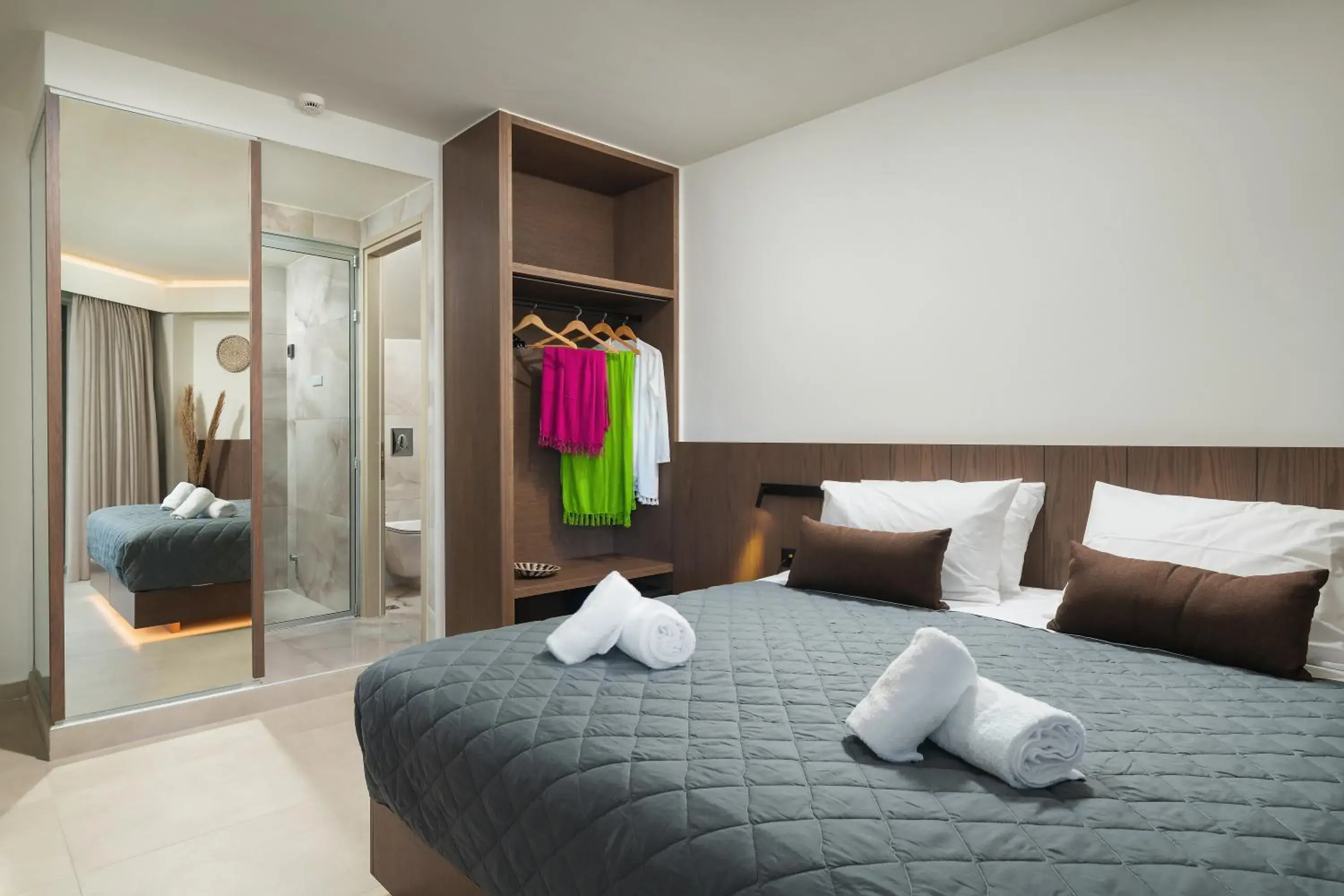 Bed in Elia Agia Marina Resort Bed in Elia Agia Marina Resort