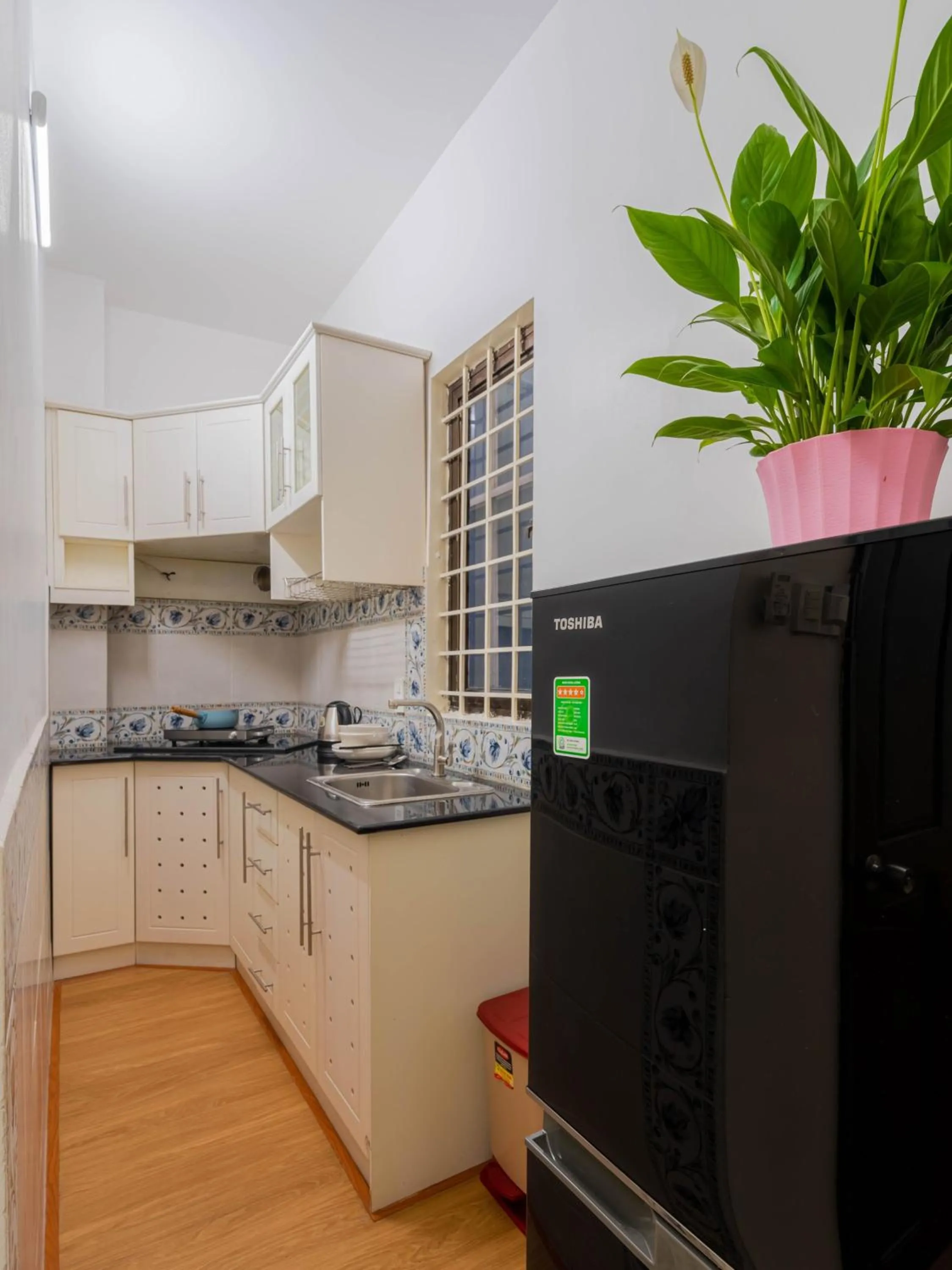 Kitchen or kitchenette in Kansas Hotel & Apartment - Notre Dame