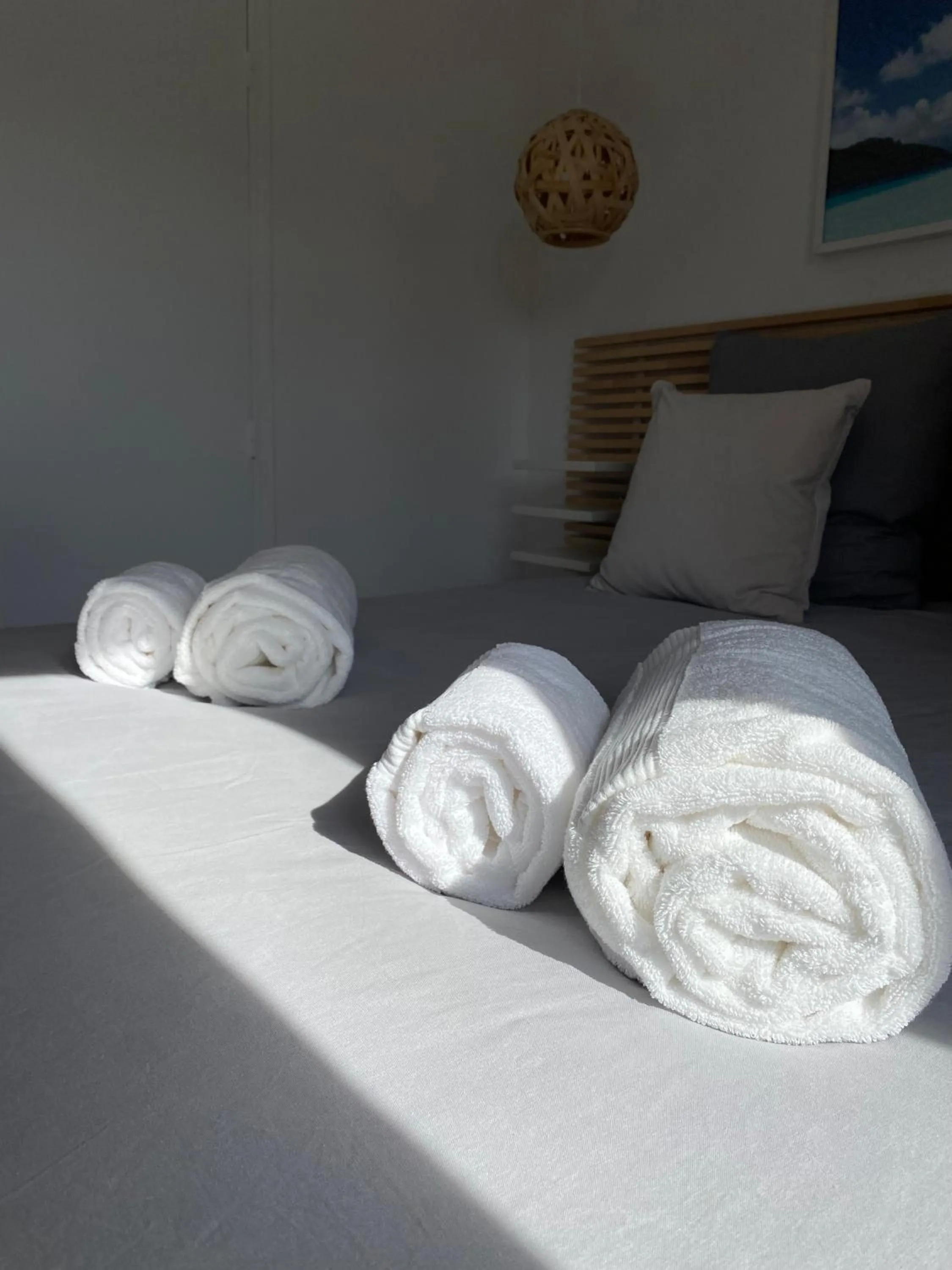 towels, Bed in AUBERGE DES PINS