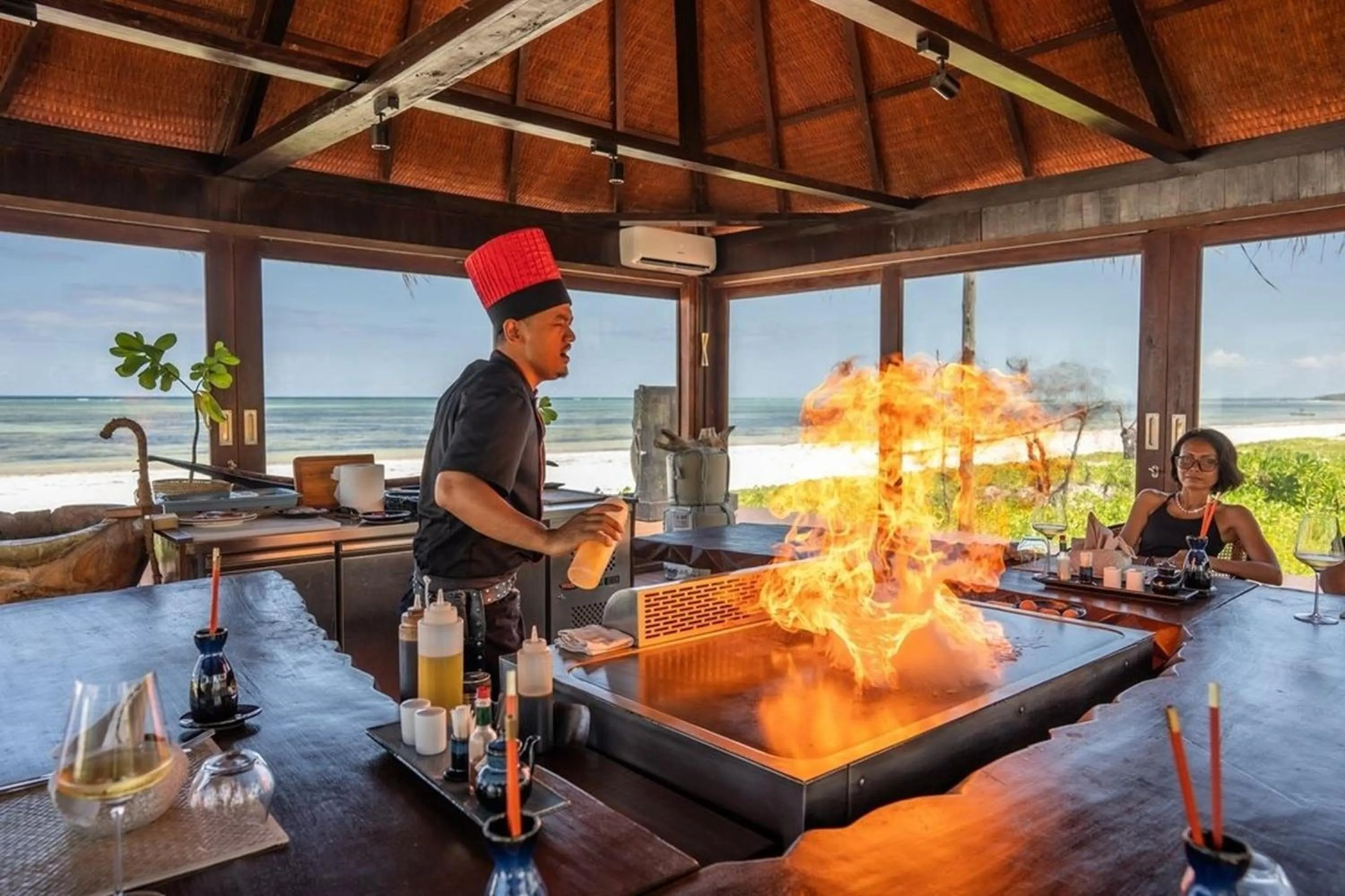 Restaurant/places to eat in Sensations Eco-Chic Hotel