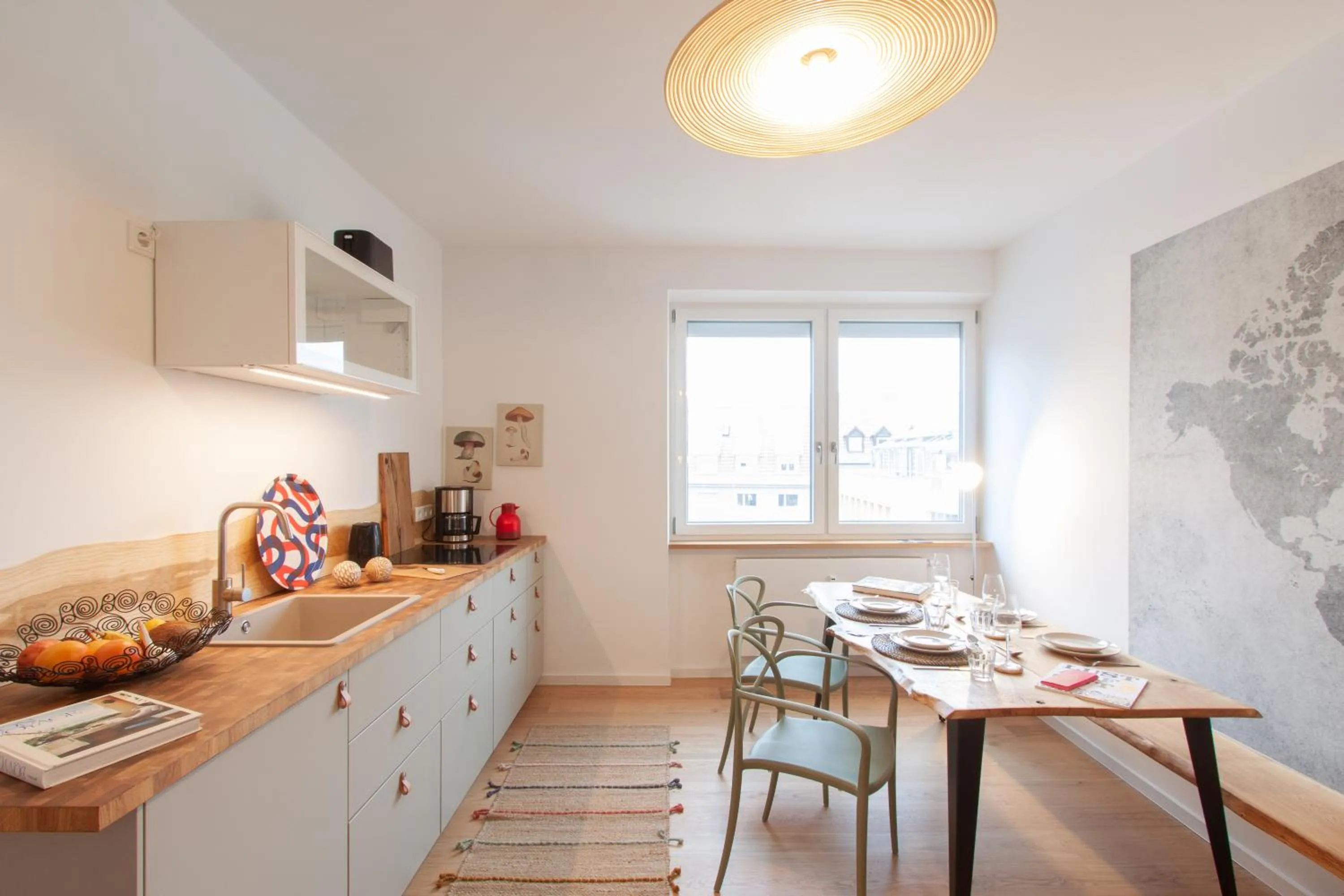 Kitchen or kitchenette in Juliusliving - modernes Wohnen an der Juliuspromenade