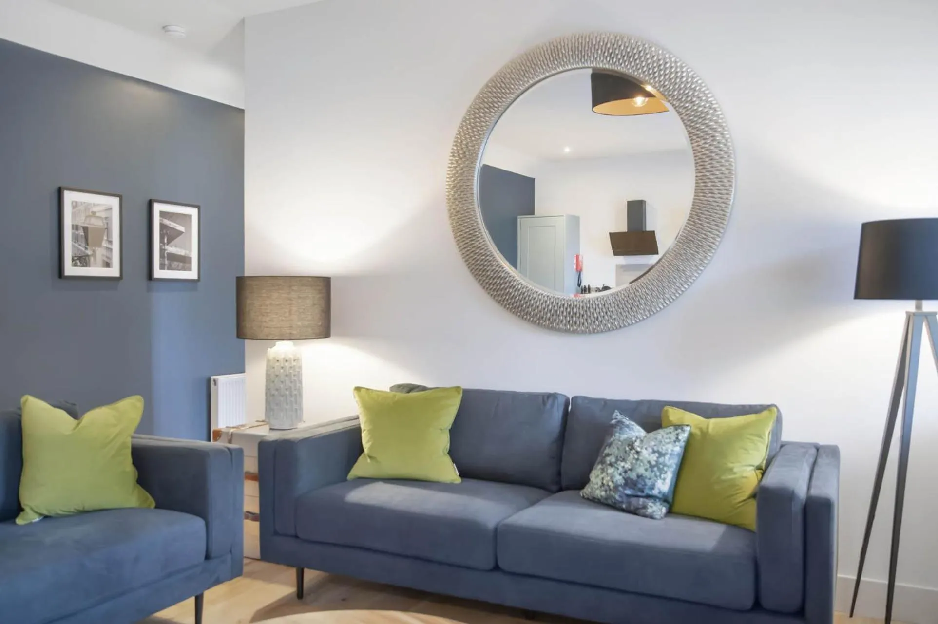 Living room in The Woodside Apartments