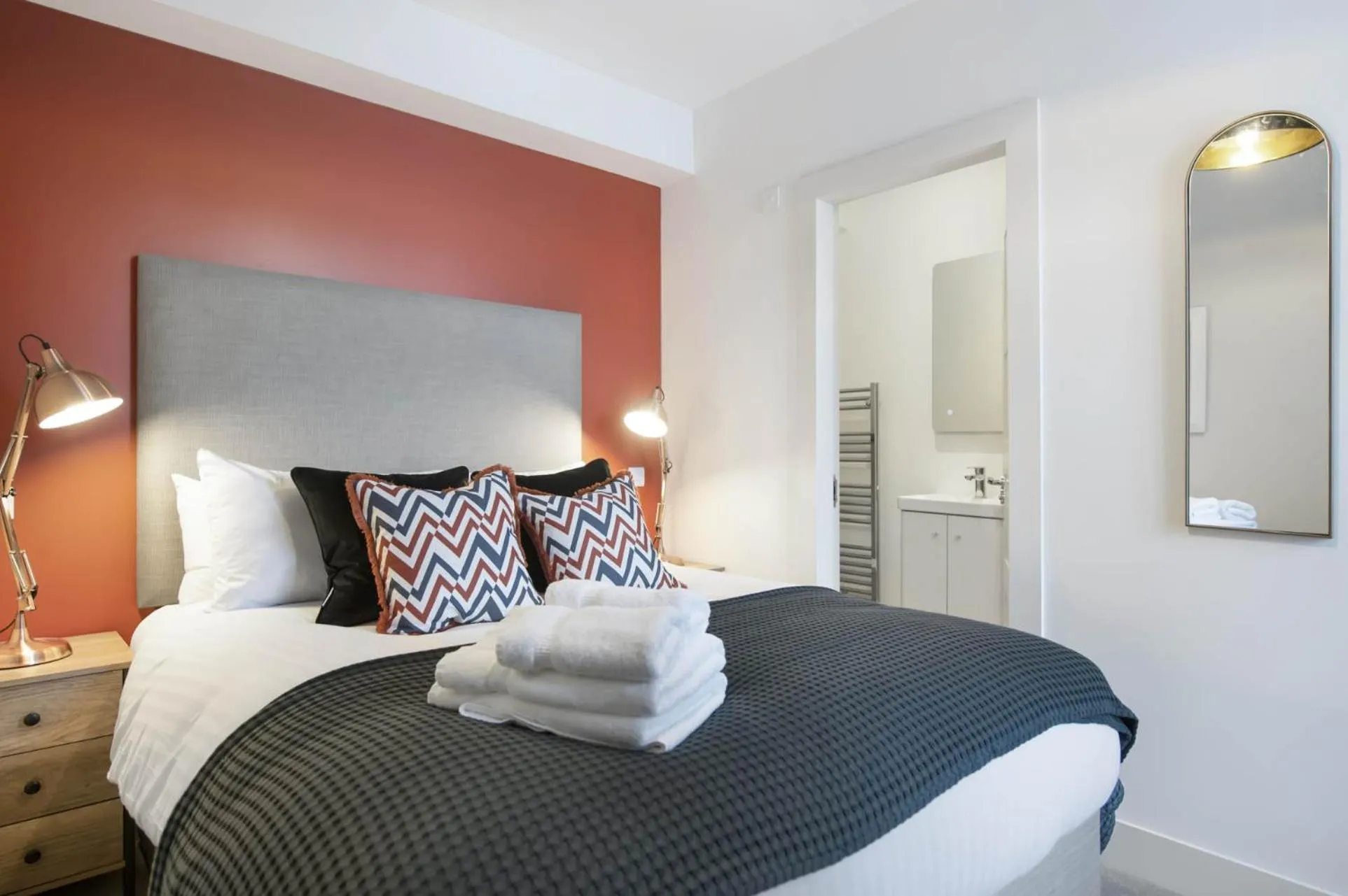 Bed in The Woodside Apartments