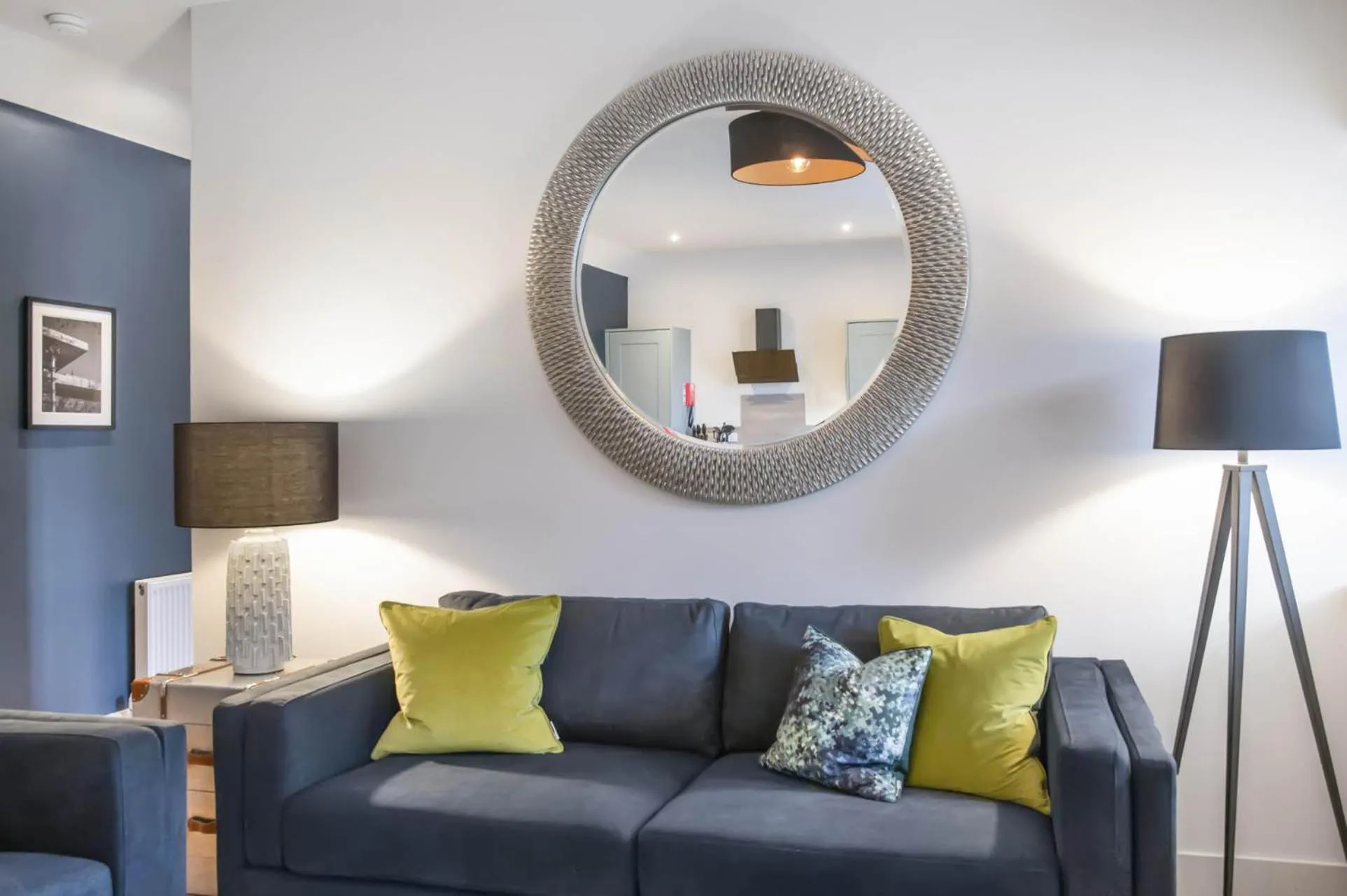 Living room in The Woodside Apartments