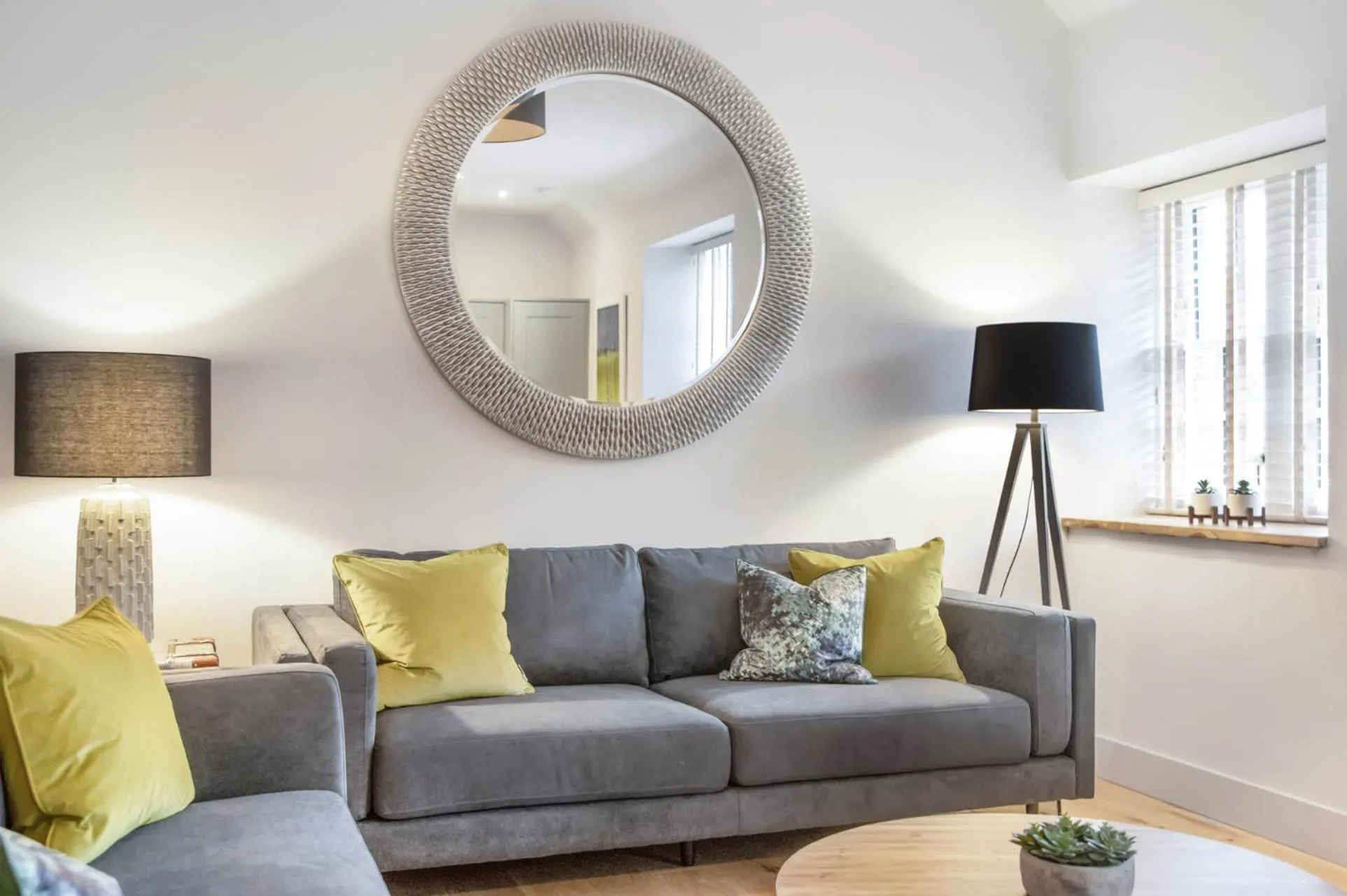 Living room in The Woodside Apartments