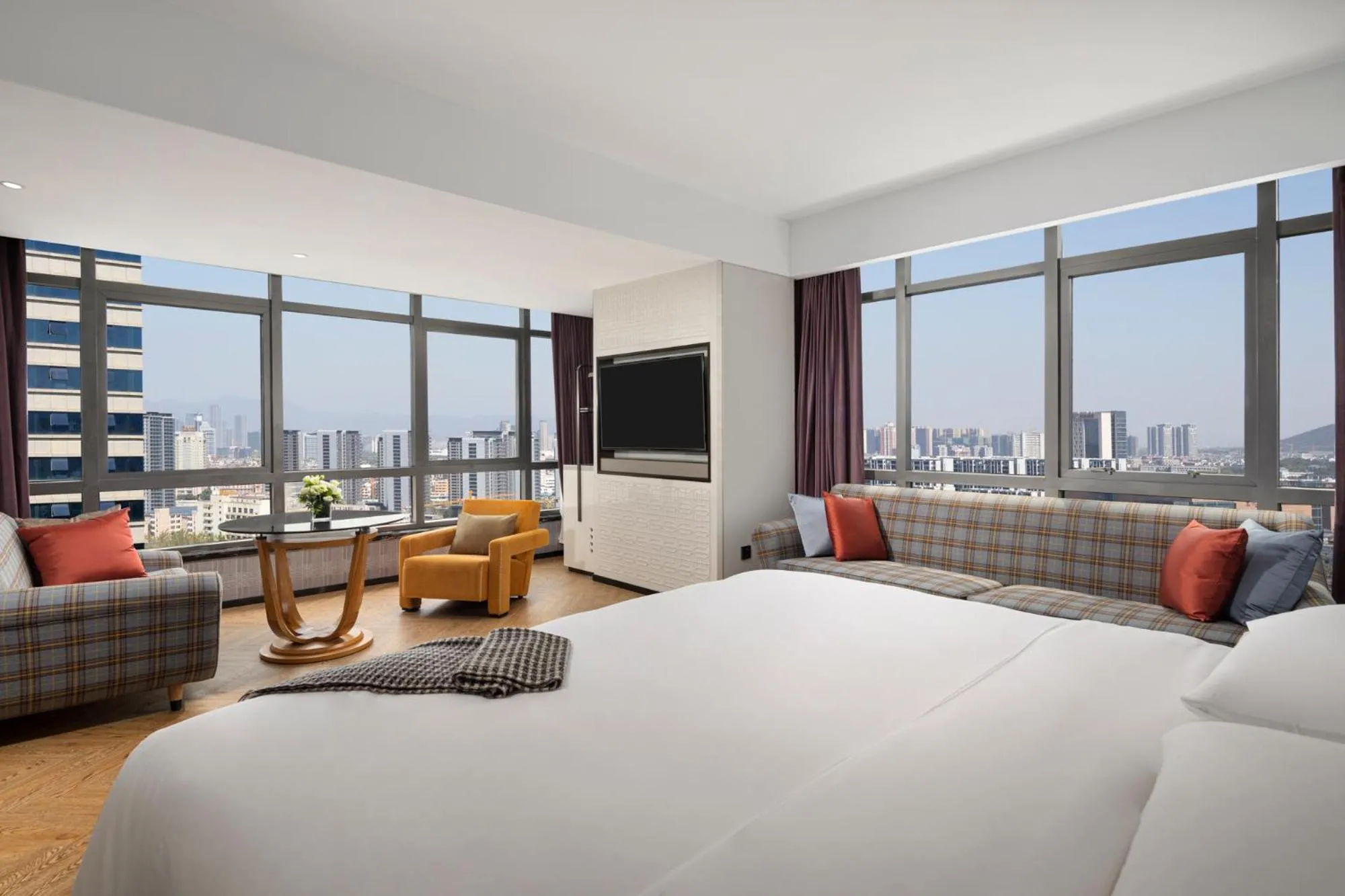 King Room with Panoramic View in Yiwu Kaison K Hotel