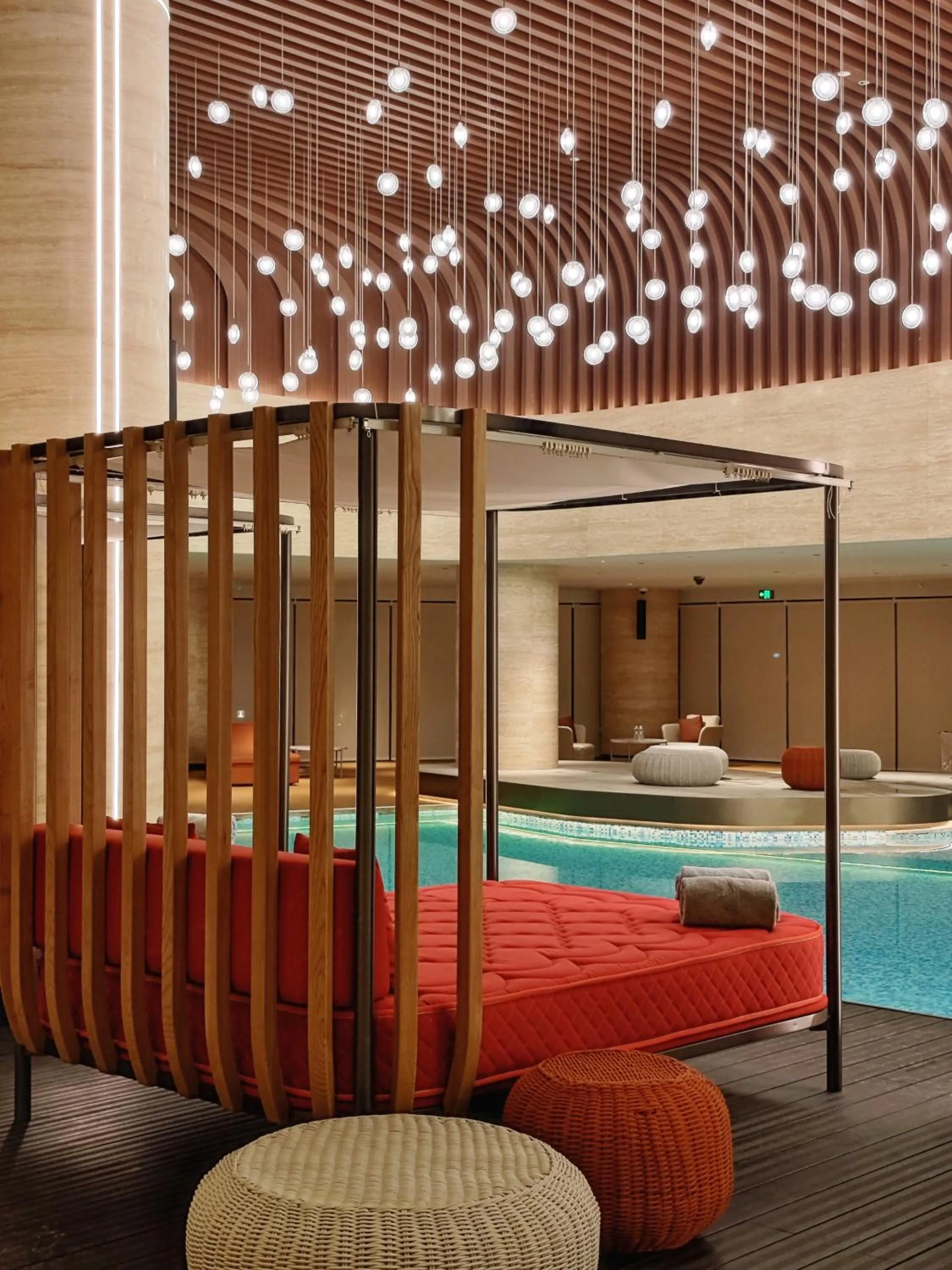 Pool view in Radisson Collection Lingang Shanghai