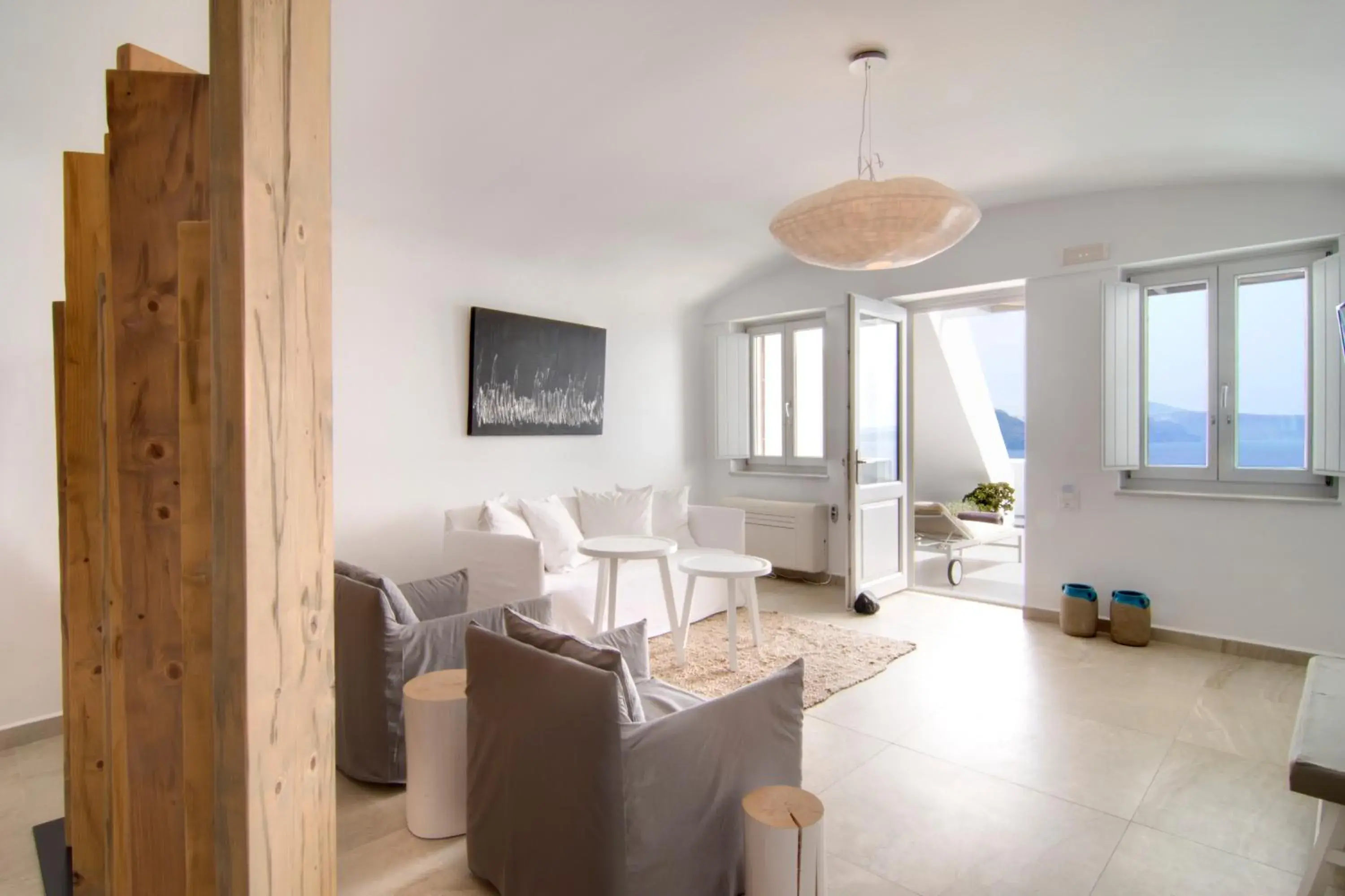 Living room in Santorini Secret Suites & Spa, Small Luxury Hotels of the World Living room in Santorini Secret Suites & Spa, Small Luxury Hotels of the World