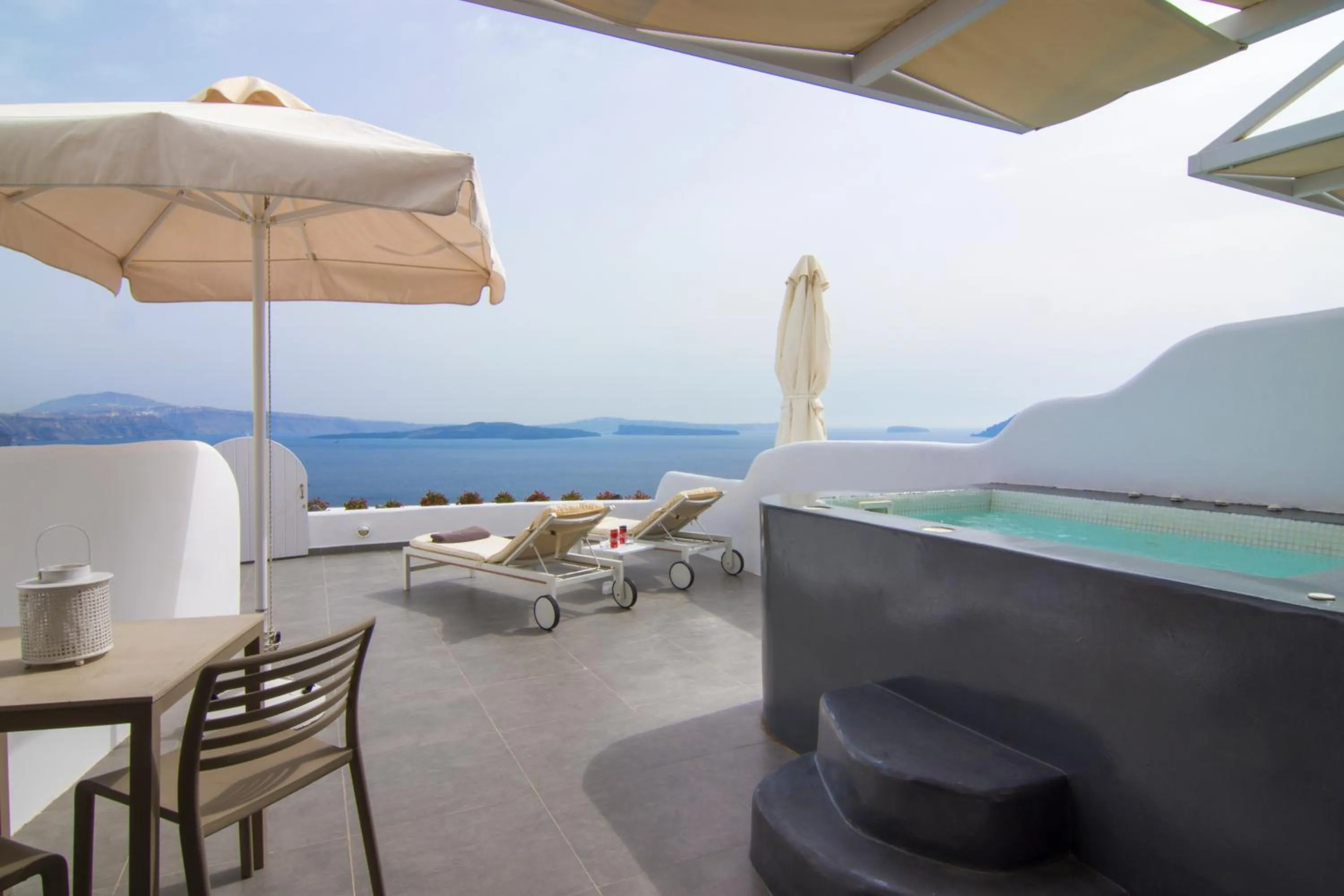 Balcony/Terrace in Santorini Secret Suites & Spa, Small Luxury Hotels of the World