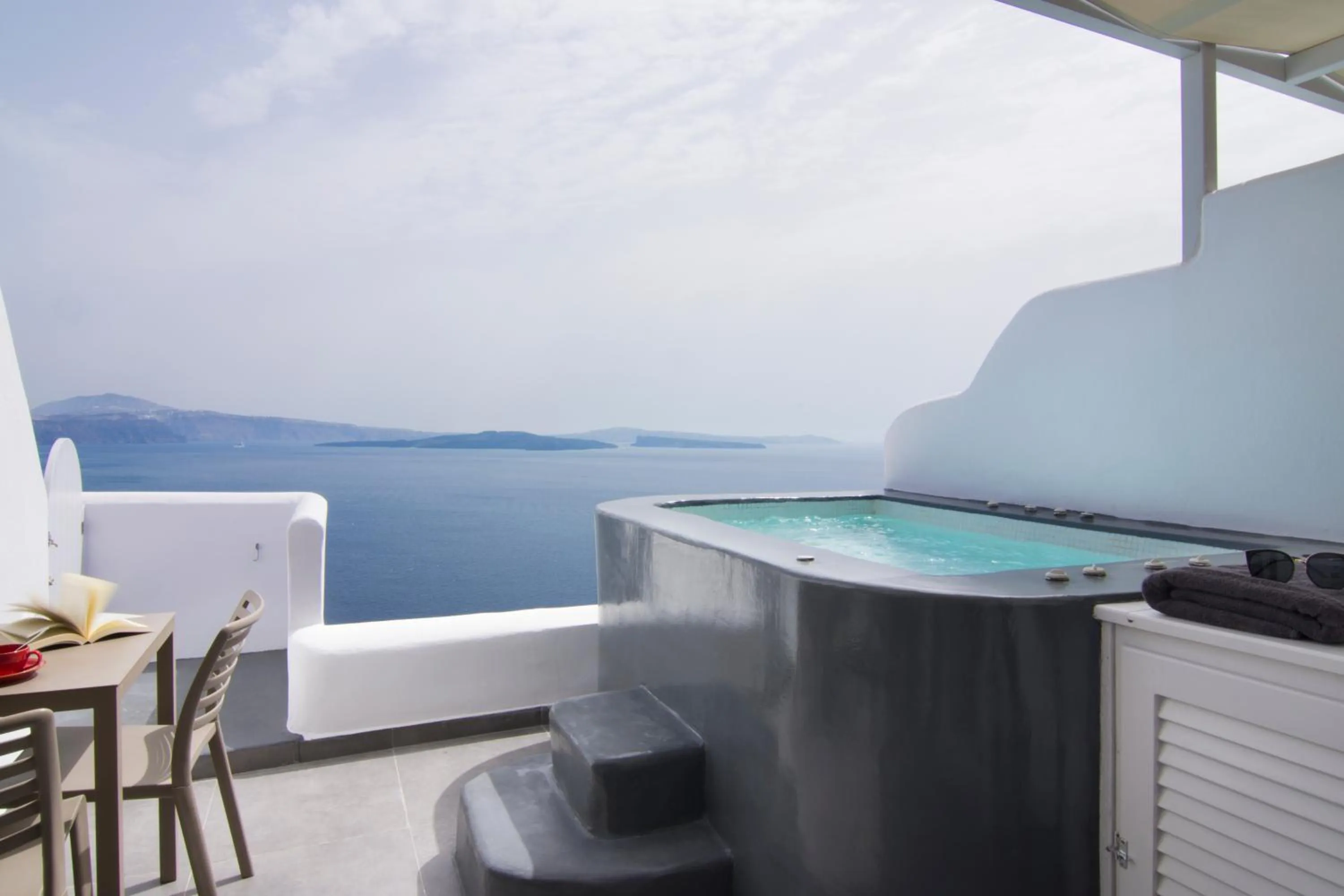 Balcony/Terrace in Santorini Secret Suites & Spa, Small Luxury Hotels of the World