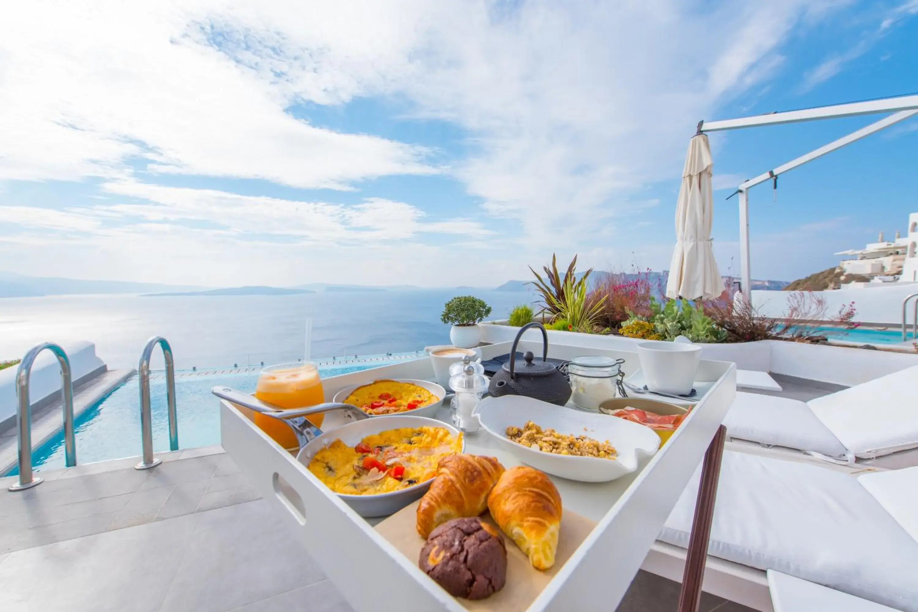 Breakfast in Santorini Secret Suites & Spa, Small Luxury Hotels of the World Breakfast in Santorini Secret Suites & Spa, Small Luxury Hotels of the World