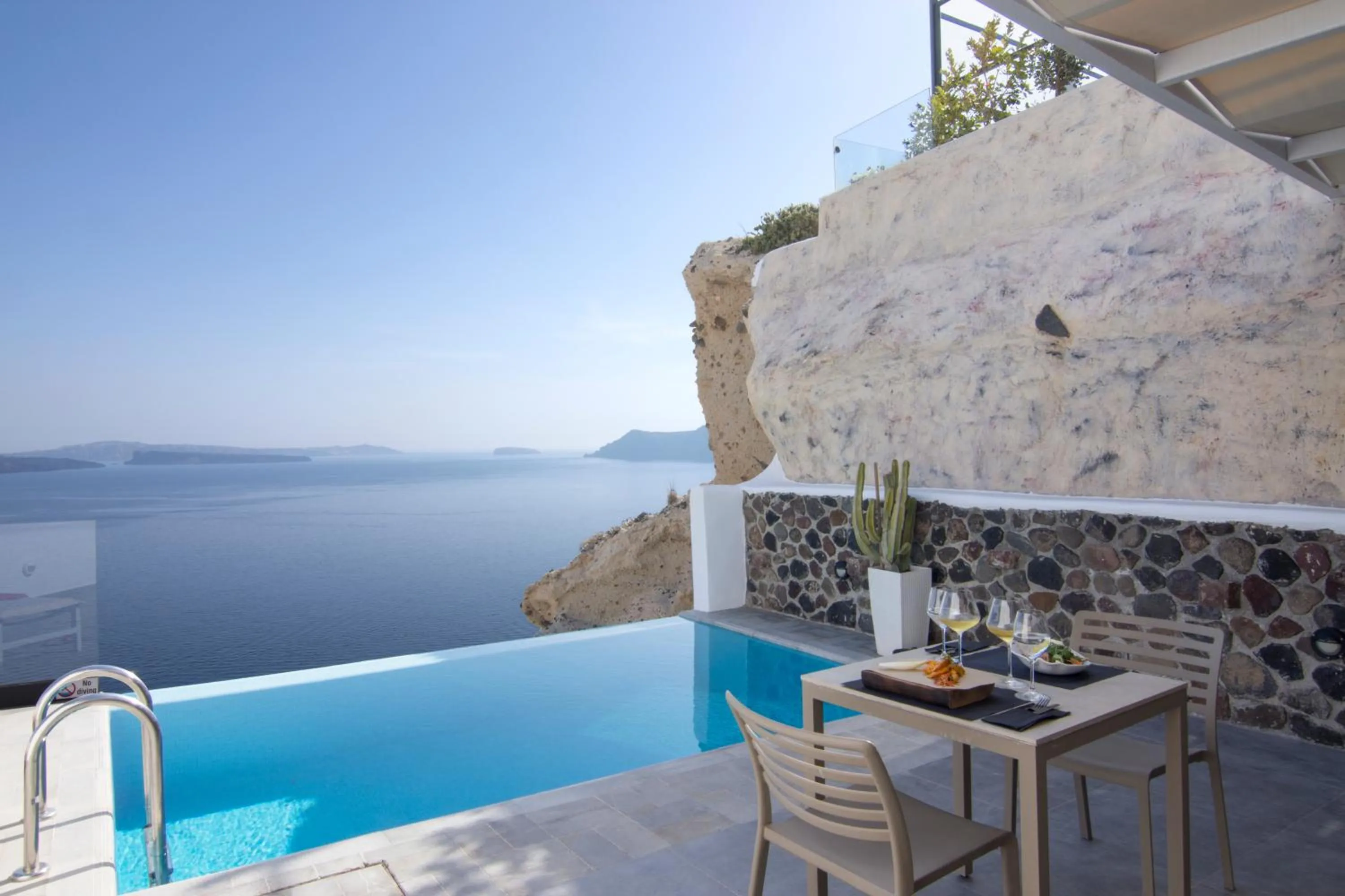 Swimming pool in Santorini Secret Suites & Spa, Small Luxury Hotels of the World