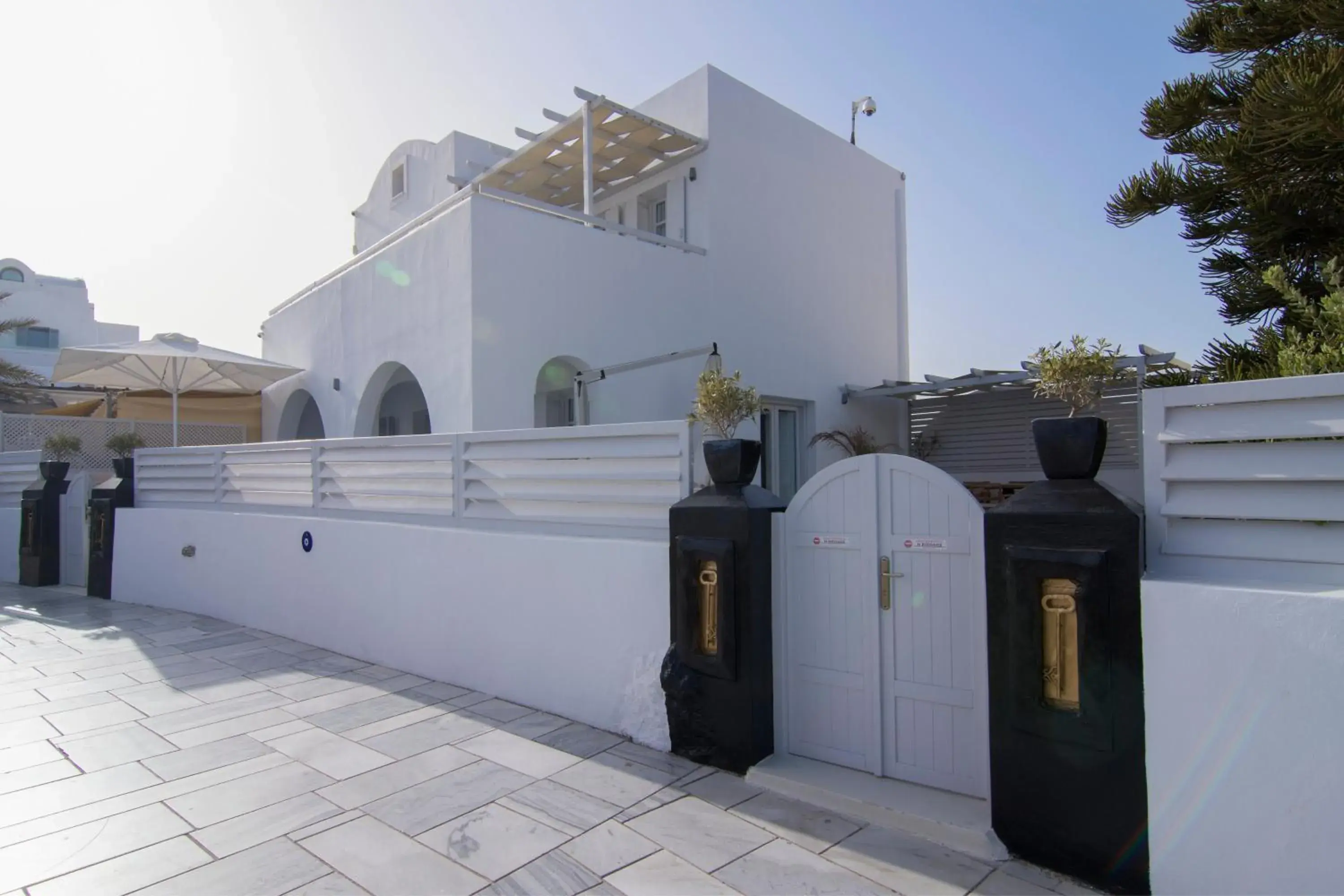 Facade/entrance in Santorini Secret Suites & Spa, Small Luxury Hotels of the World Facade/entrance in Santorini Secret Suites & Spa, Small Luxury Hotels of the World