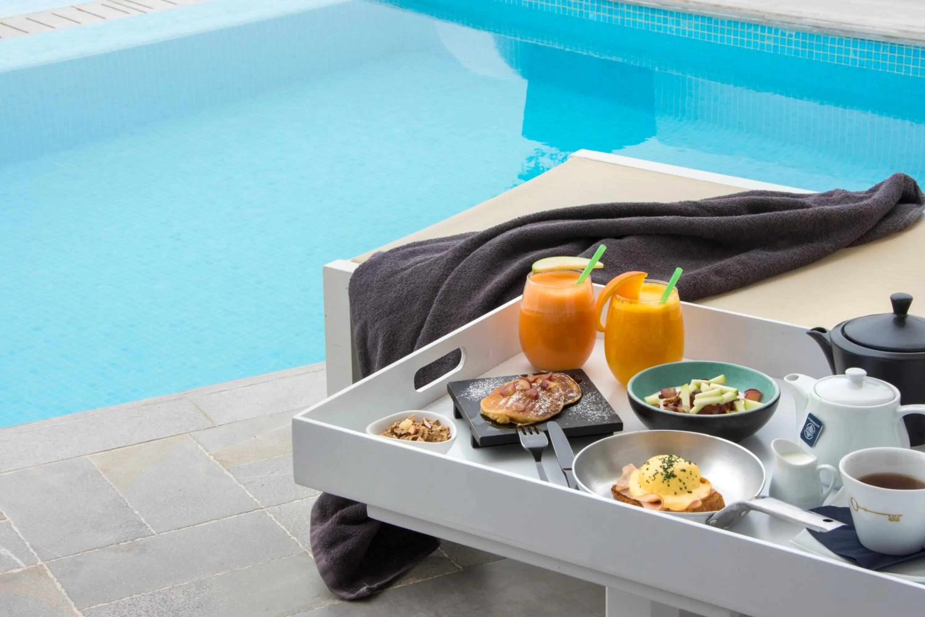 Food close-up in Santorini Secret Suites & Spa, Small Luxury Hotels of the World