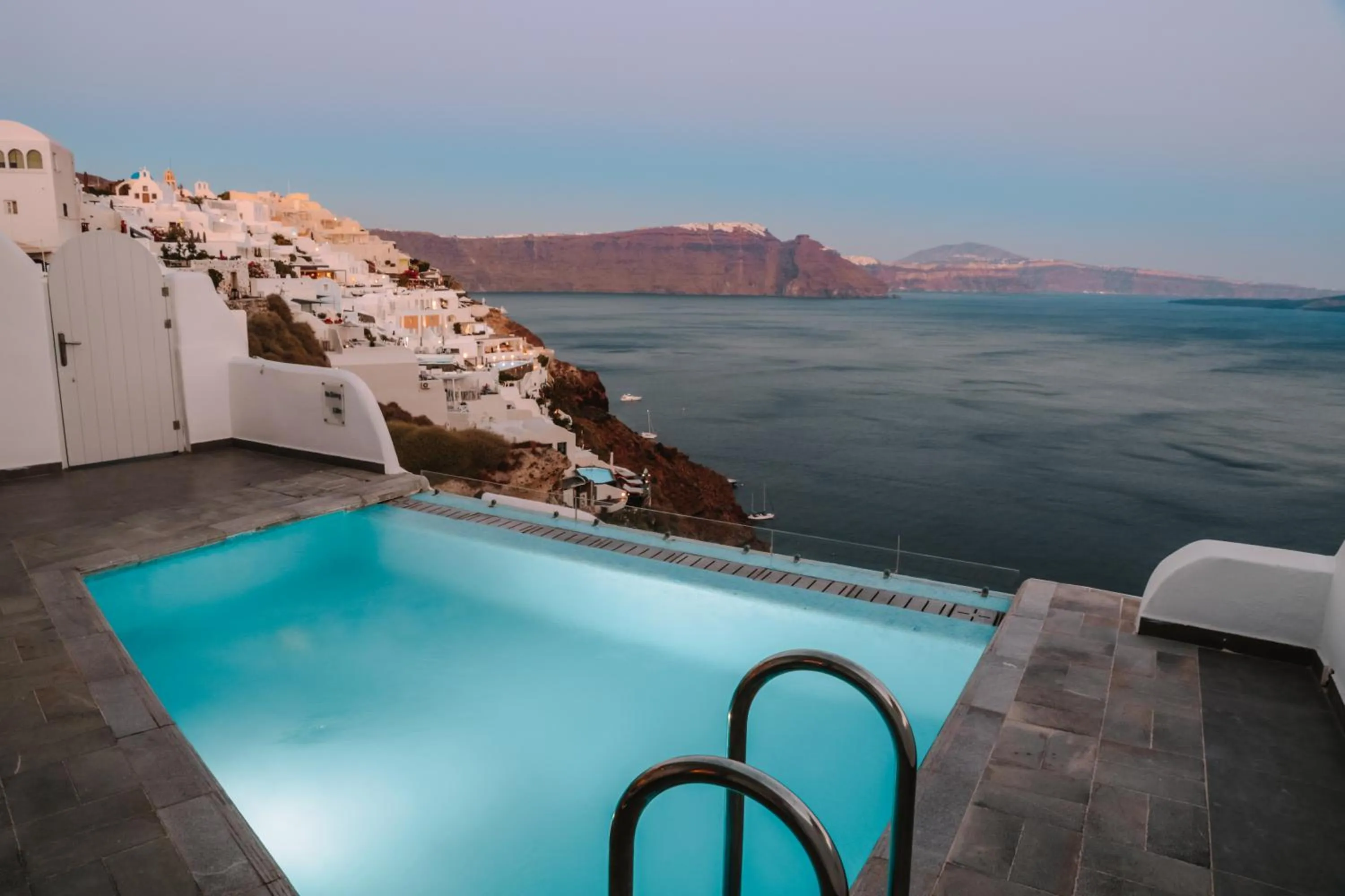 Pool view in Santorini Secret Suites & Spa, Small Luxury Hotels of the World