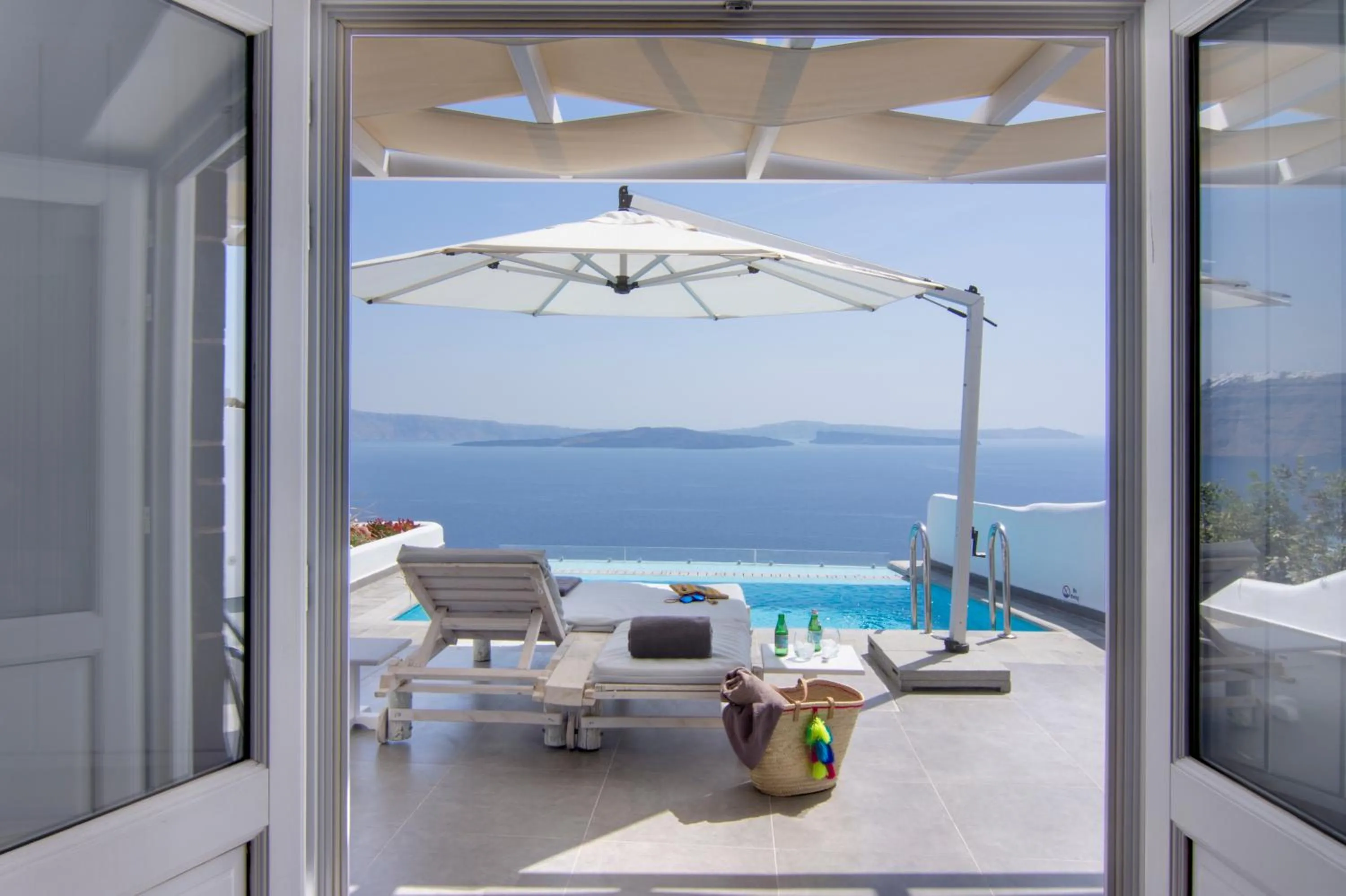 Patio in Santorini Secret Suites & Spa, Small Luxury Hotels of the World