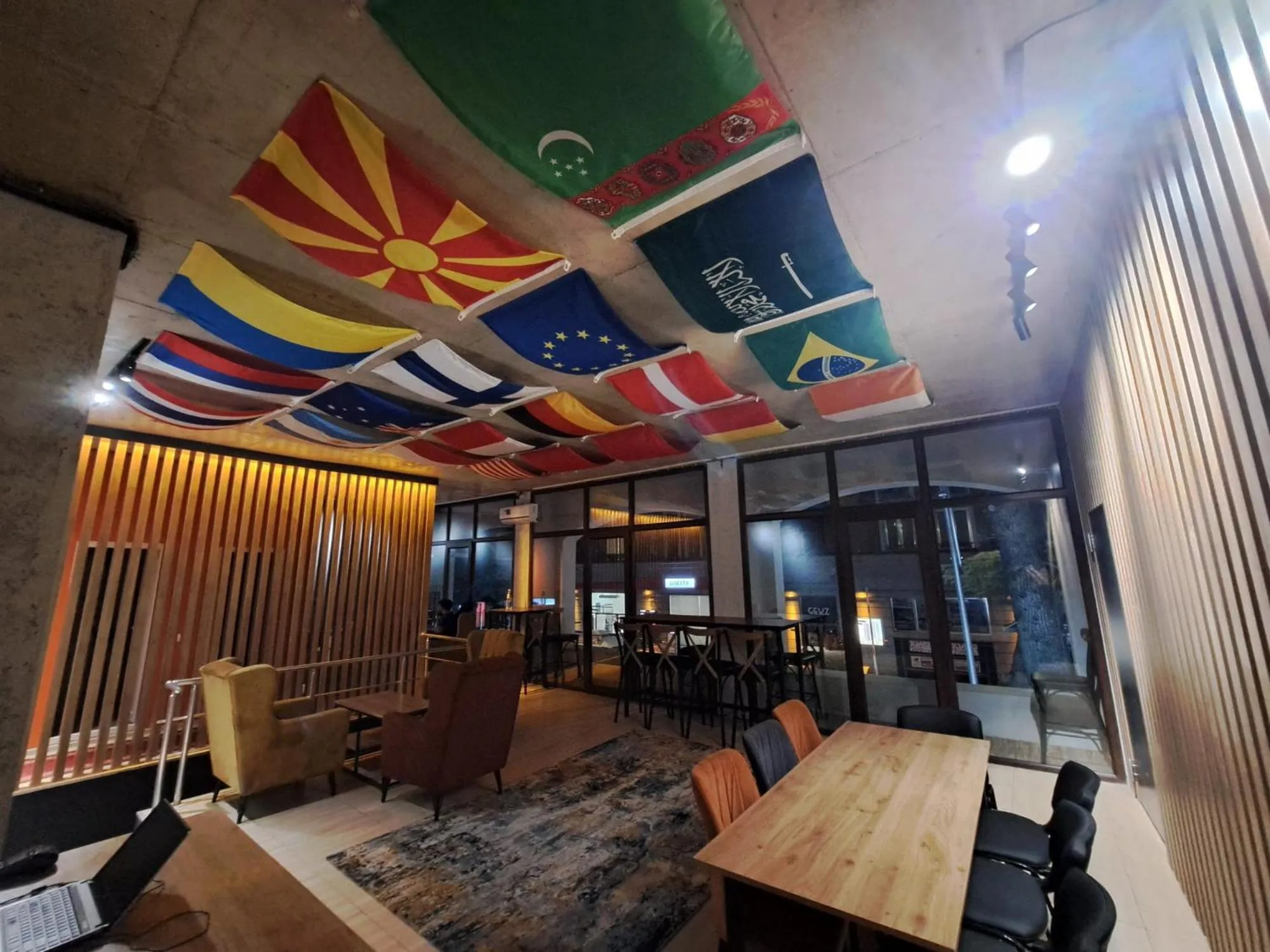 Communal lounge/ TV room in Karvi Hostel