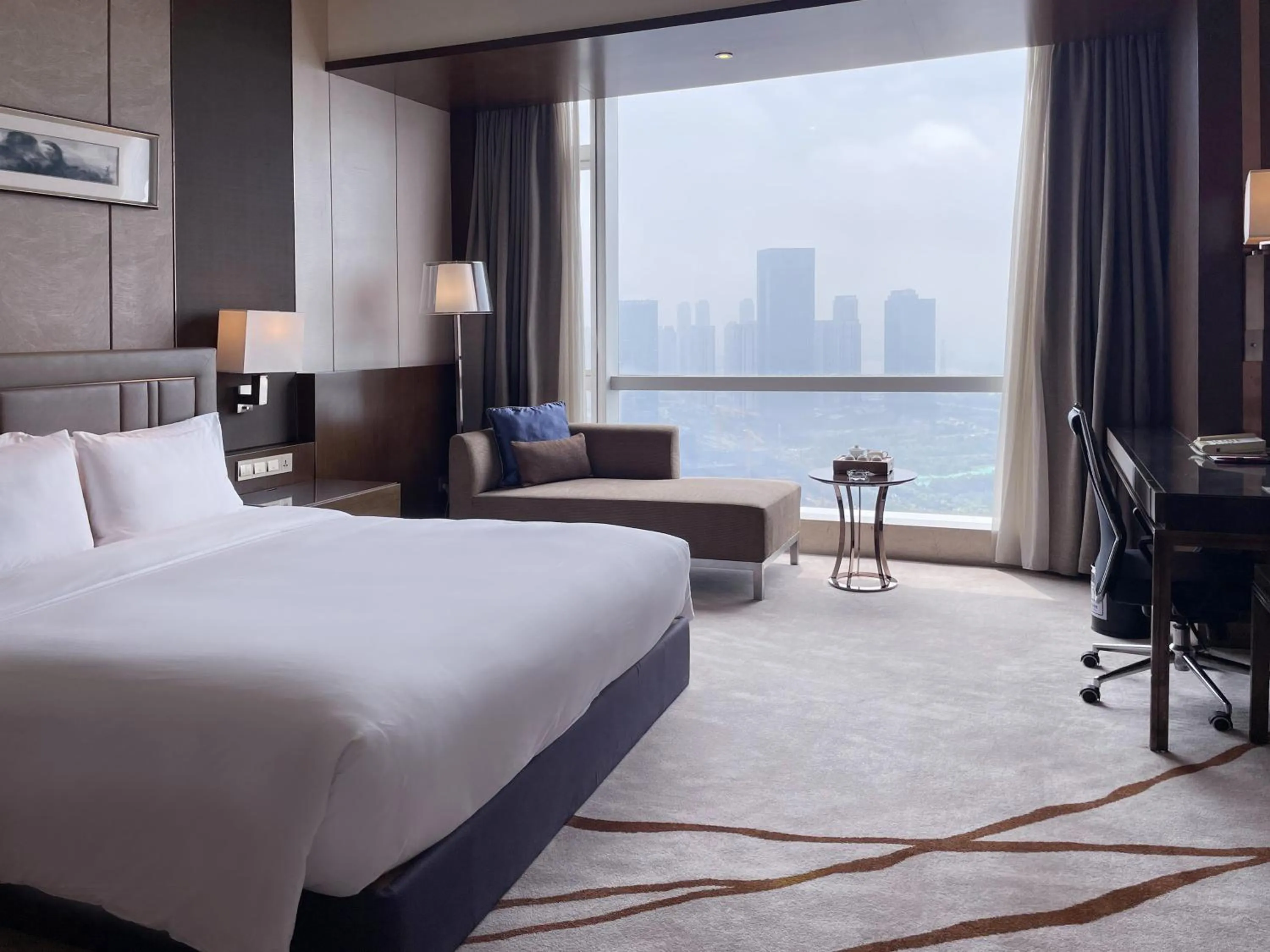 Natural landscape, Bed in Crowne Plaza Zhangzhou by IHG