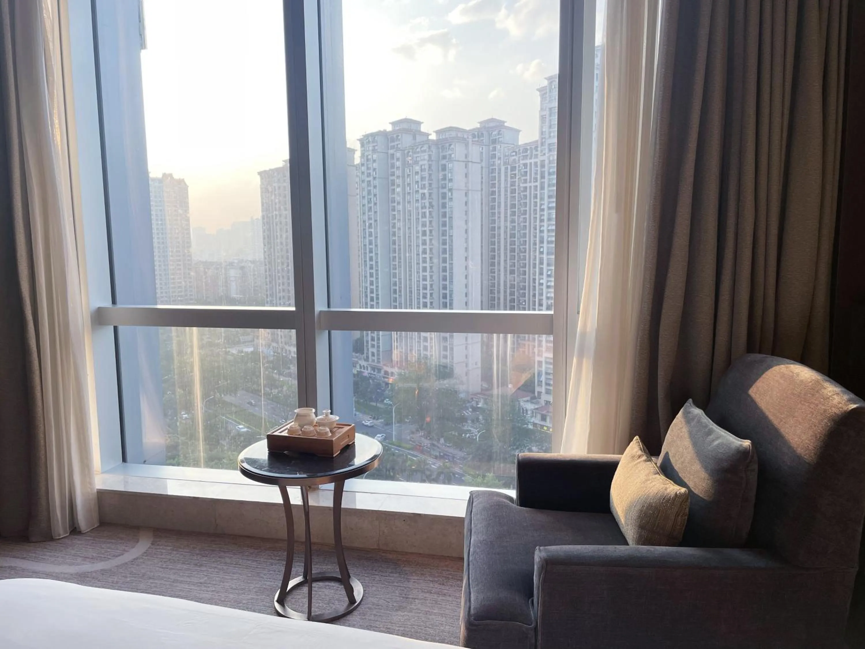 Seating area in Crowne Plaza Zhangzhou by IHG