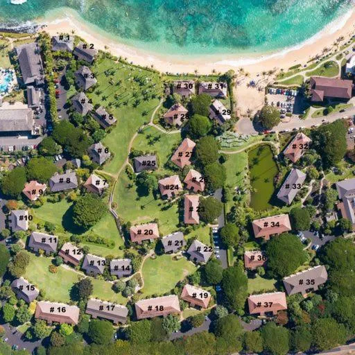 Bird's eye view in Kiahuna Plantation