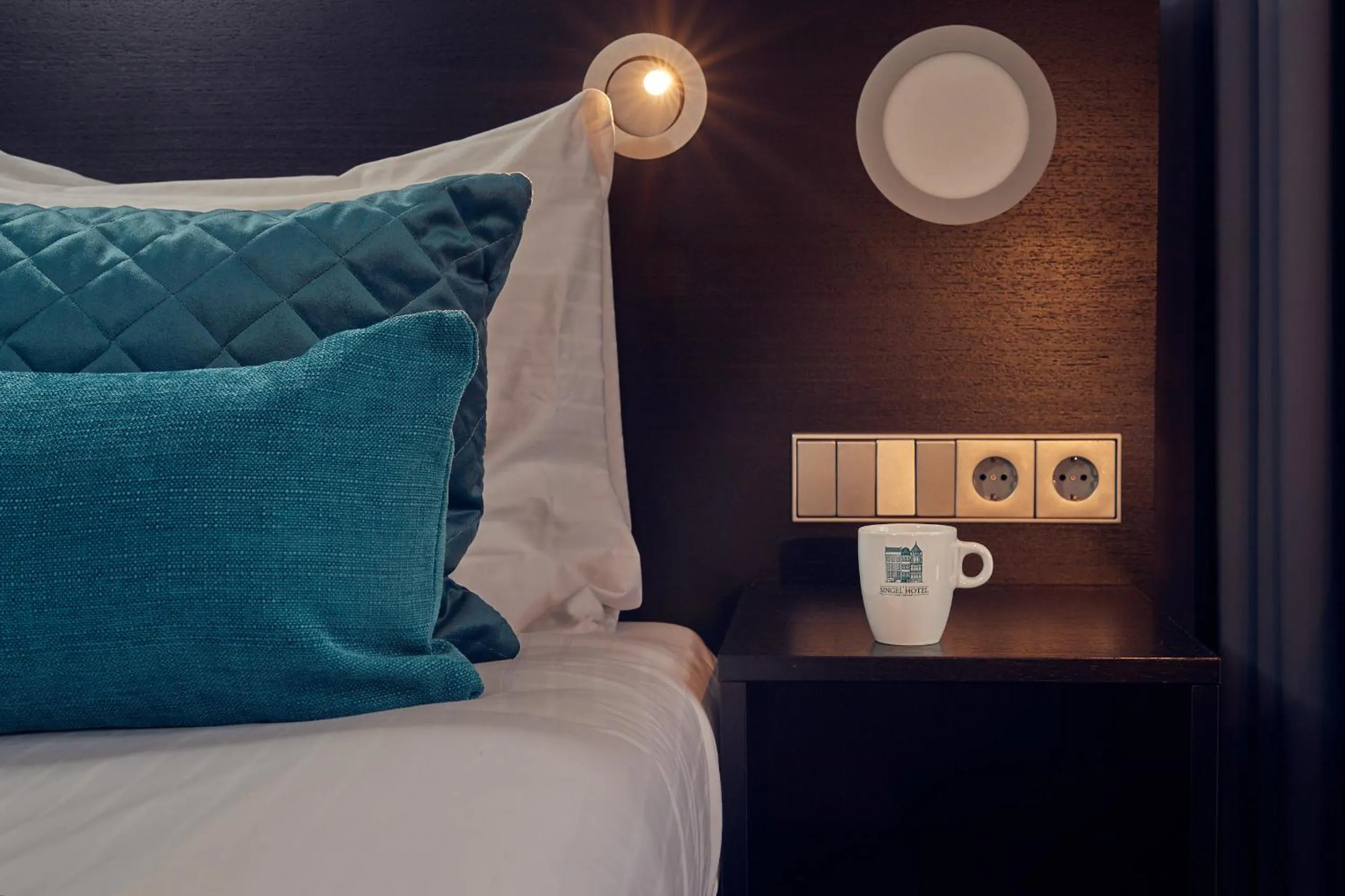 Bed in Singel Hotel Amsterdam