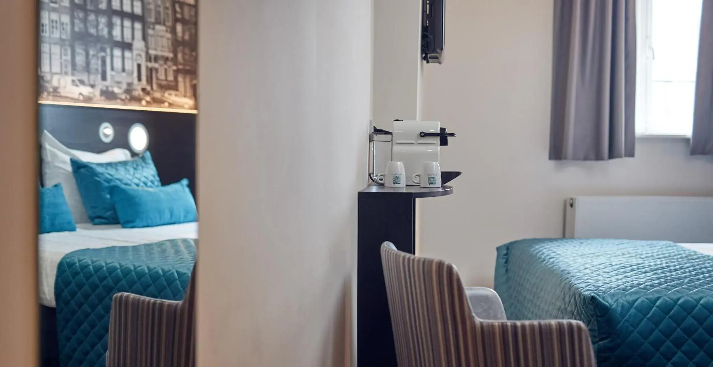 Bed in Singel Hotel Amsterdam Bed in Singel Hotel Amsterdam