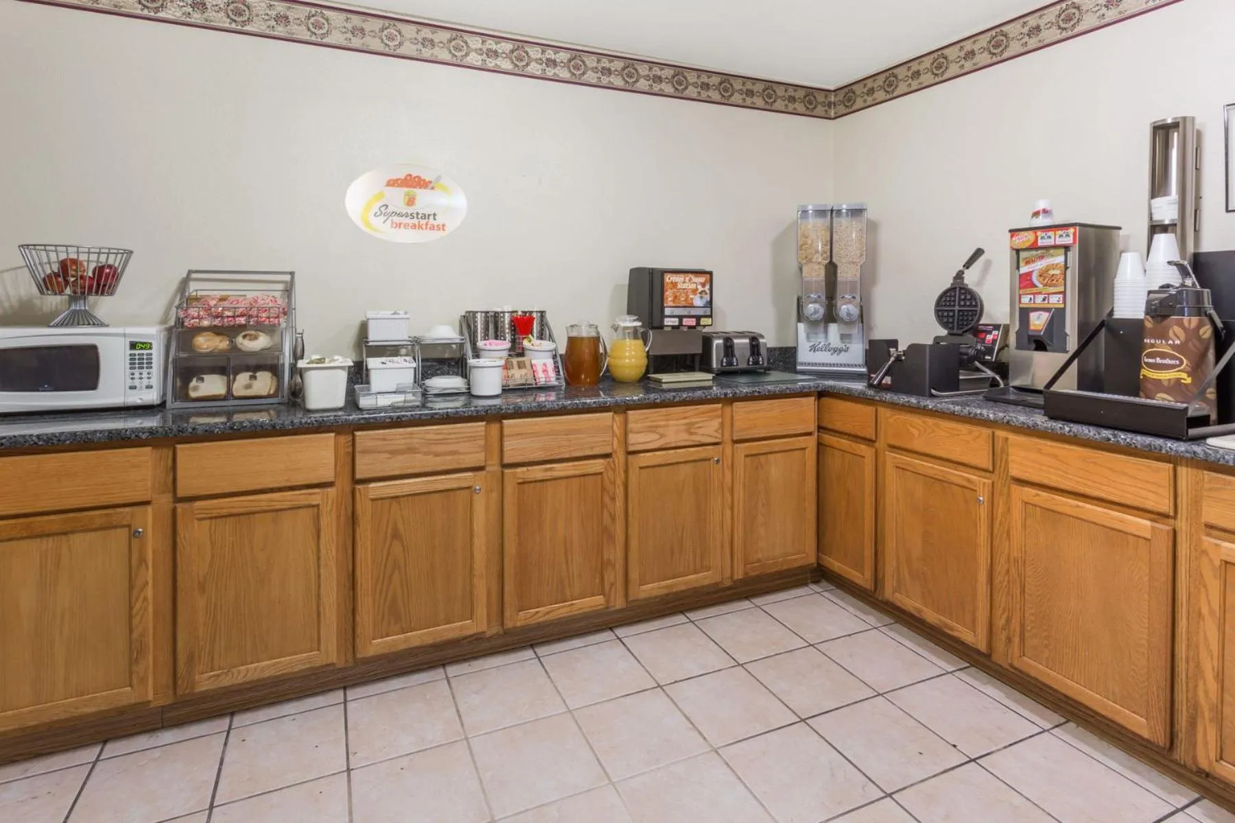 Continental breakfast in Super 8 by Wyndham Morris