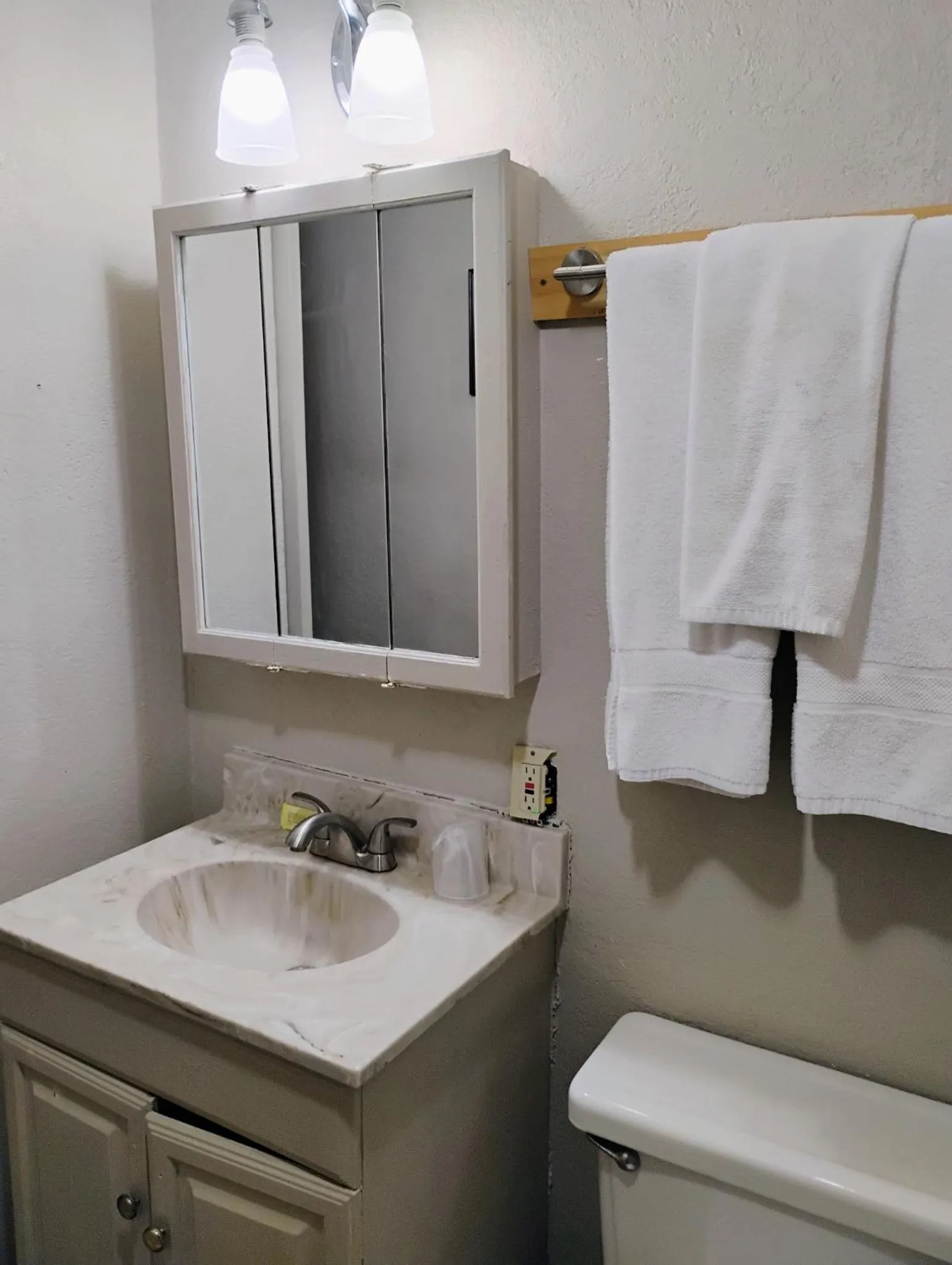 Bathroom in True North Motel