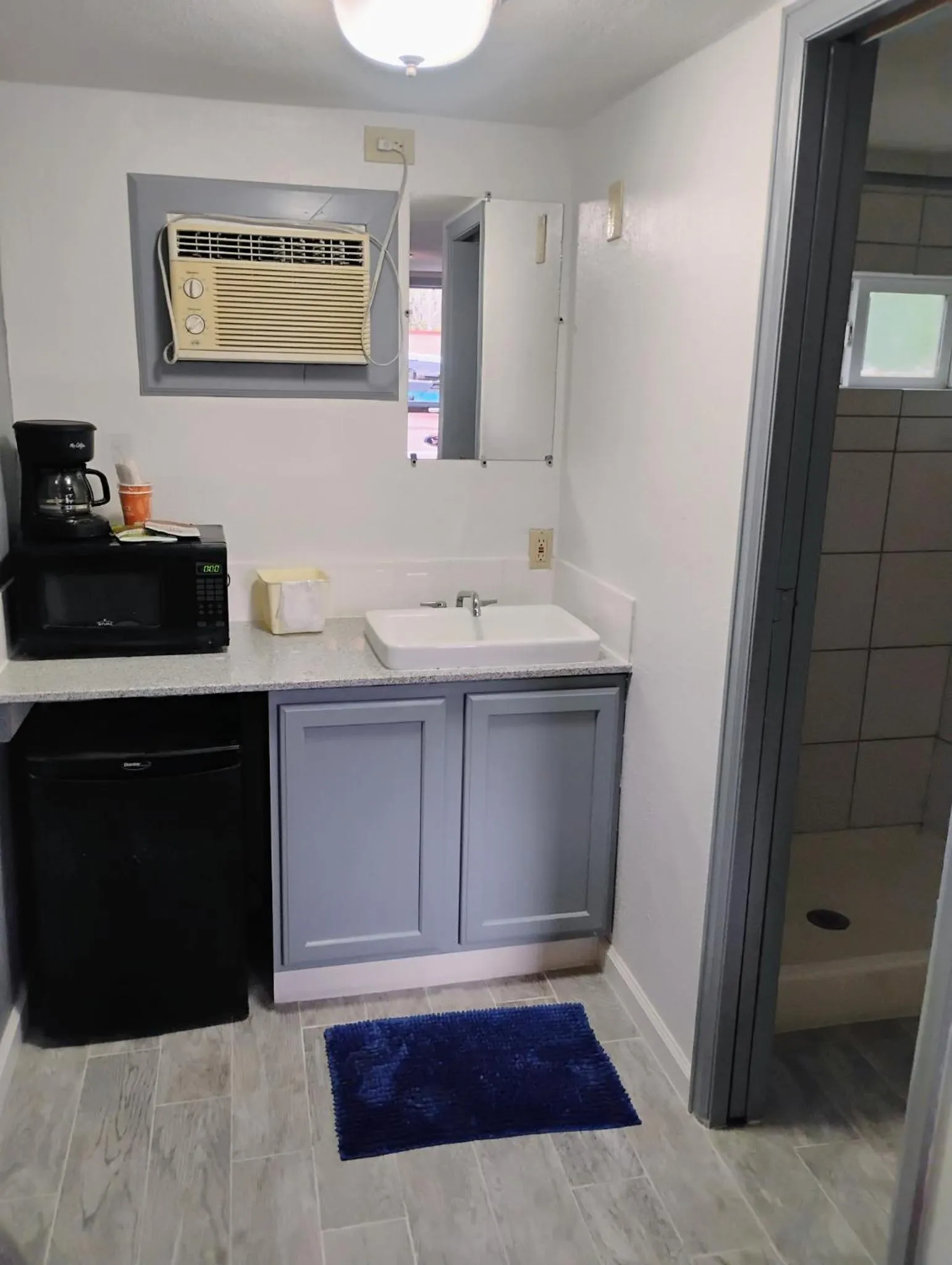 Kitchen or kitchenette in True North Motel