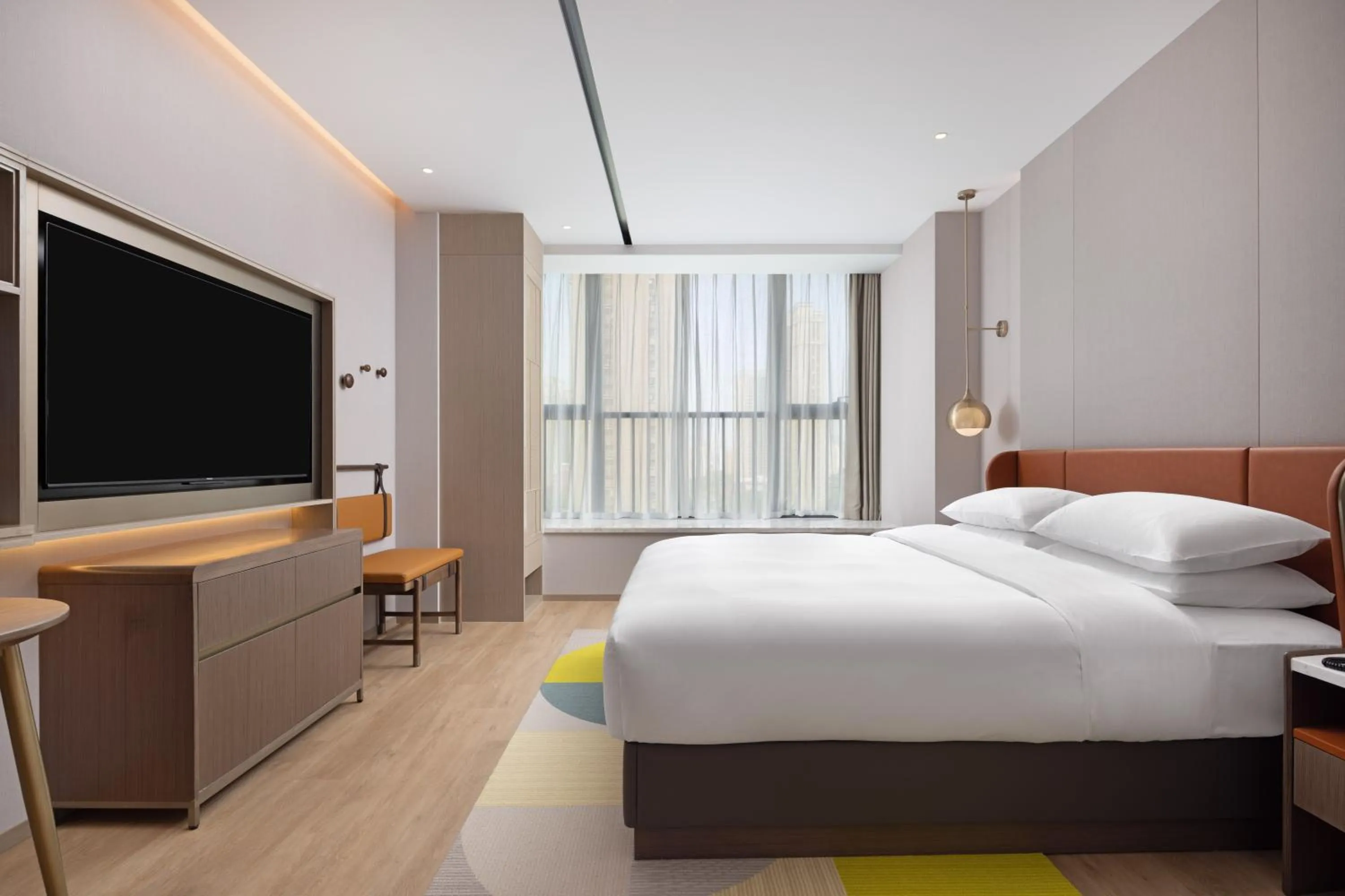 Bed in Home2 Suites by Hilton Hefei South Railway Station