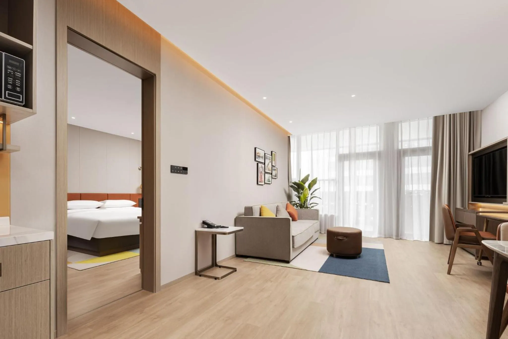 Photo of the whole room, Bed in Home2 Suites by Hilton Hefei South Railway Station