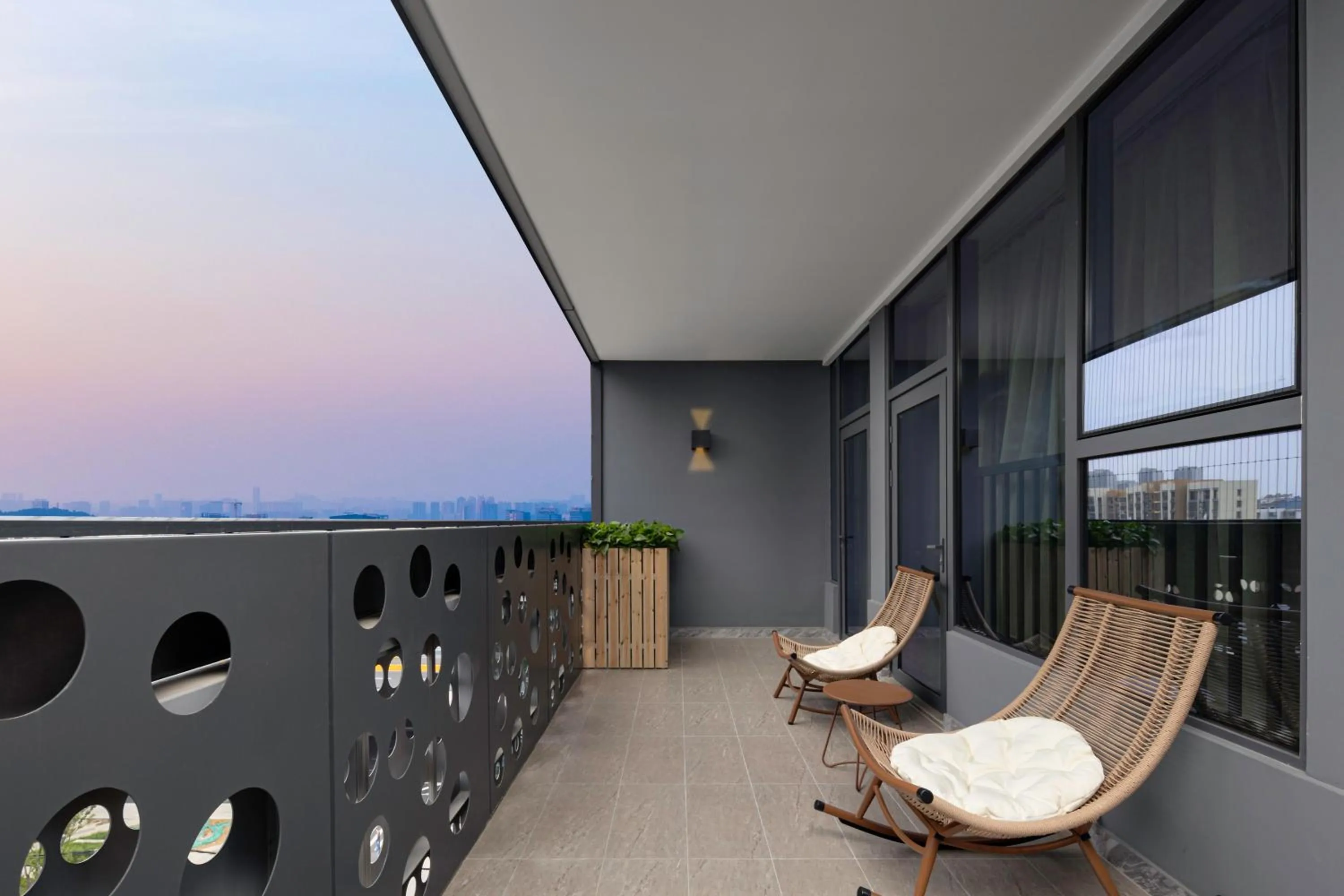 Balcony/Terrace in Home2 Suites by Hilton Hefei South Railway Station