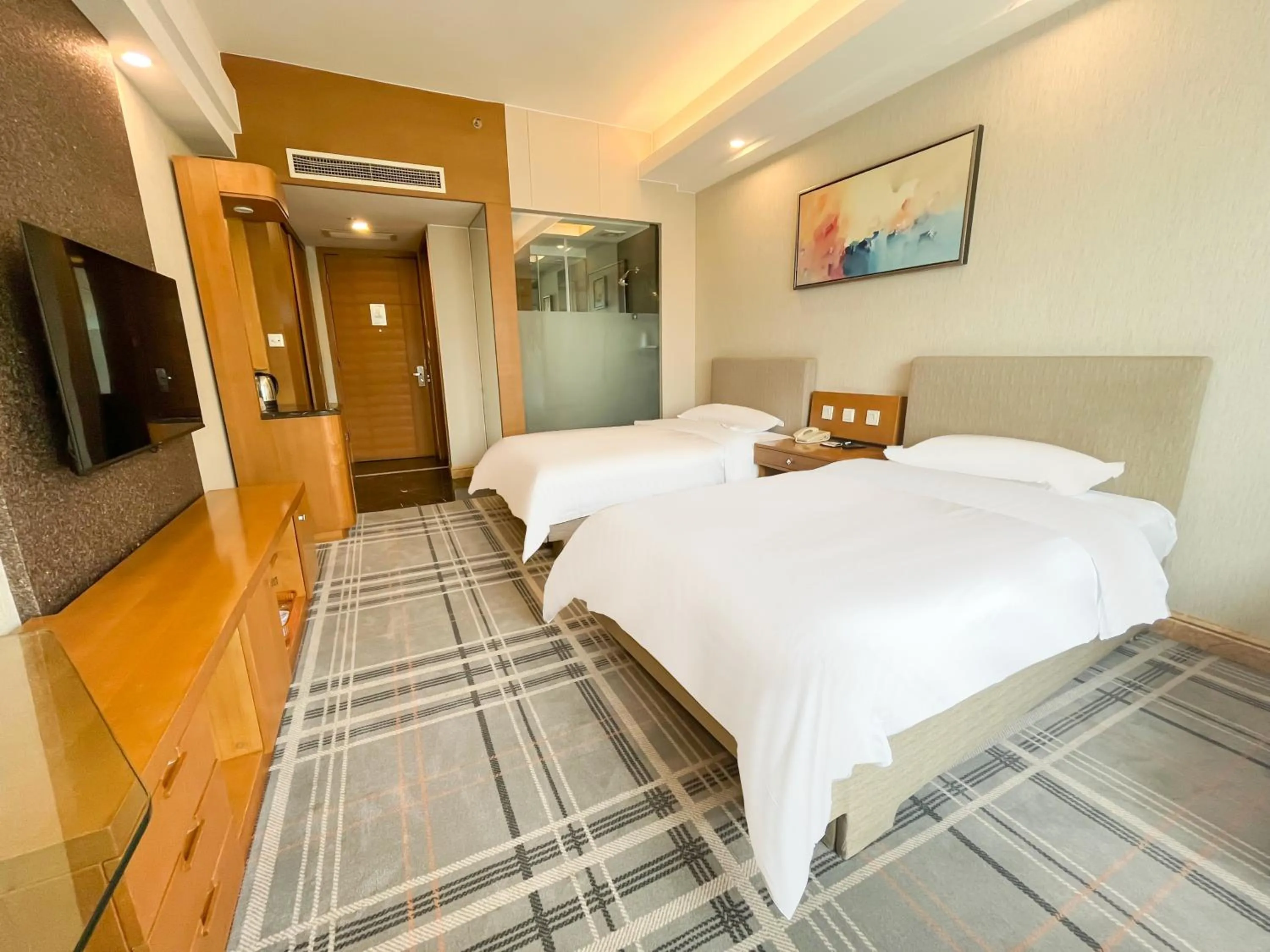 Bed in Jinrui Sunshine Hotel Pengzhou