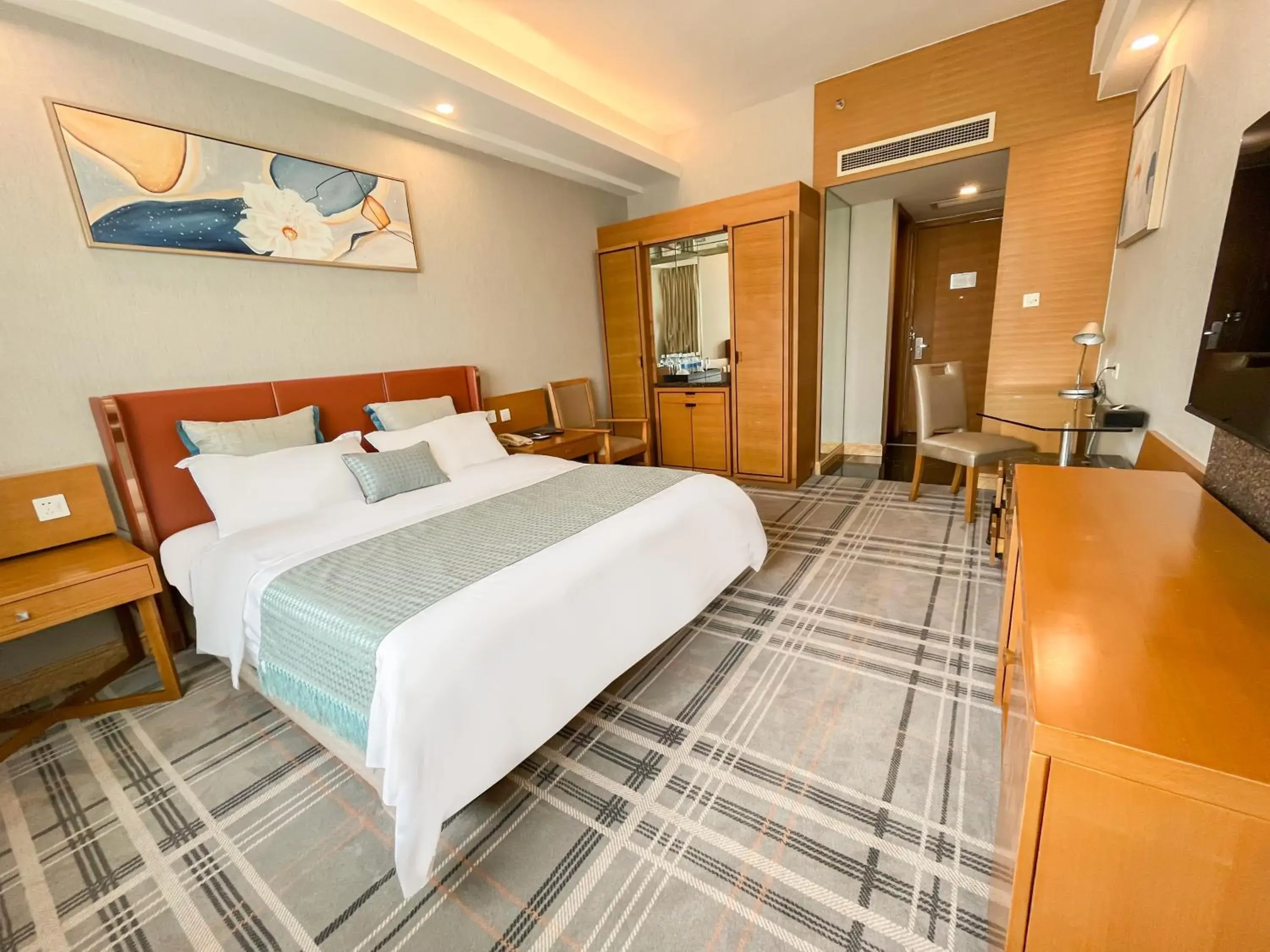 Bed in Jinrui Sunshine Hotel Pengzhou Bed in Jinrui Sunshine Hotel Pengzhou