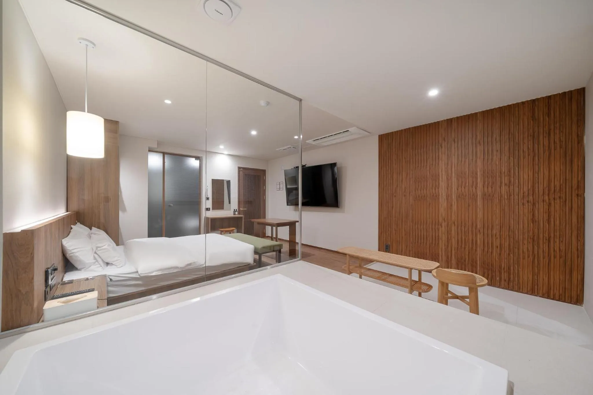 Bed in Simjak Hotel by Aank