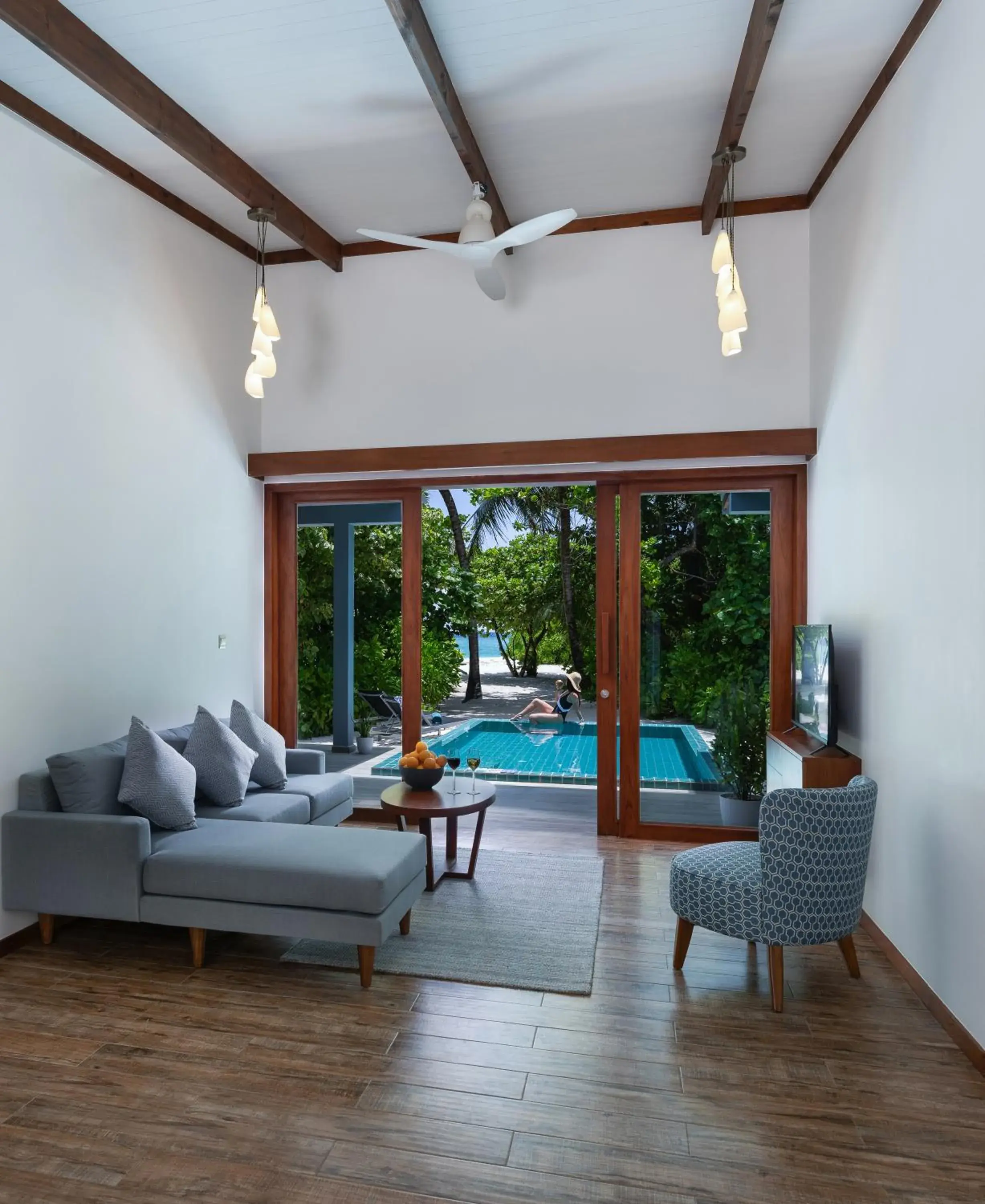 Living room in Ifuru Island Maldives - Domestic Flight Transport for 2 at Half-Price Valid for Min 5 Night Stays Between 20 Apr to 15 Oct 2026 Living room in Ifuru Island Maldives - Domestic Flight Transport for 2 at Half-Price Valid for Min 5 Night Stays Between 20 Apr to 15 Oct 2026