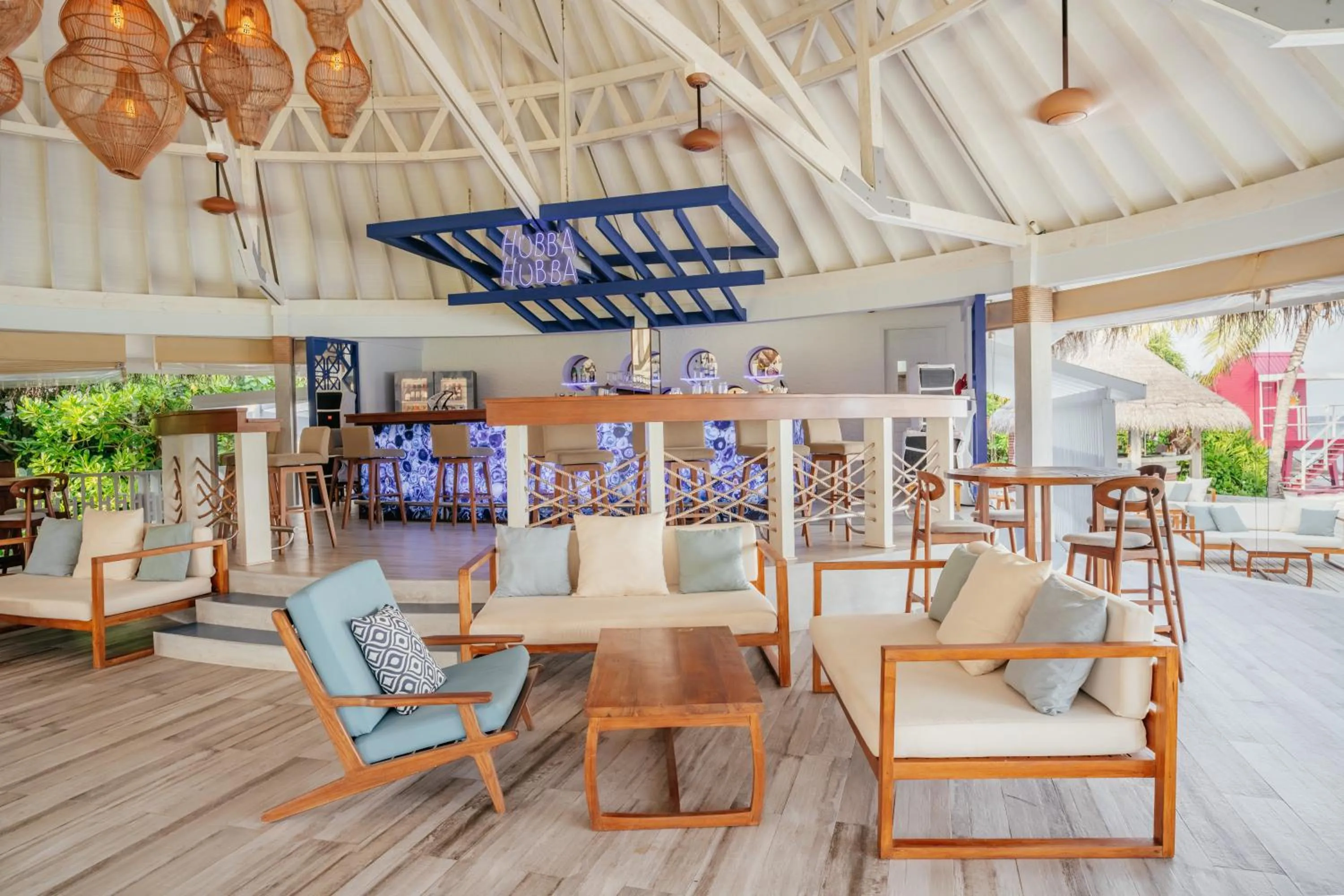Lounge or bar in Ifuru Island Maldives - Domestic Flight Transport for 2 at Half-Price Valid for Min 5 Night Stays Between 20 Apr to 15 Oct 2026