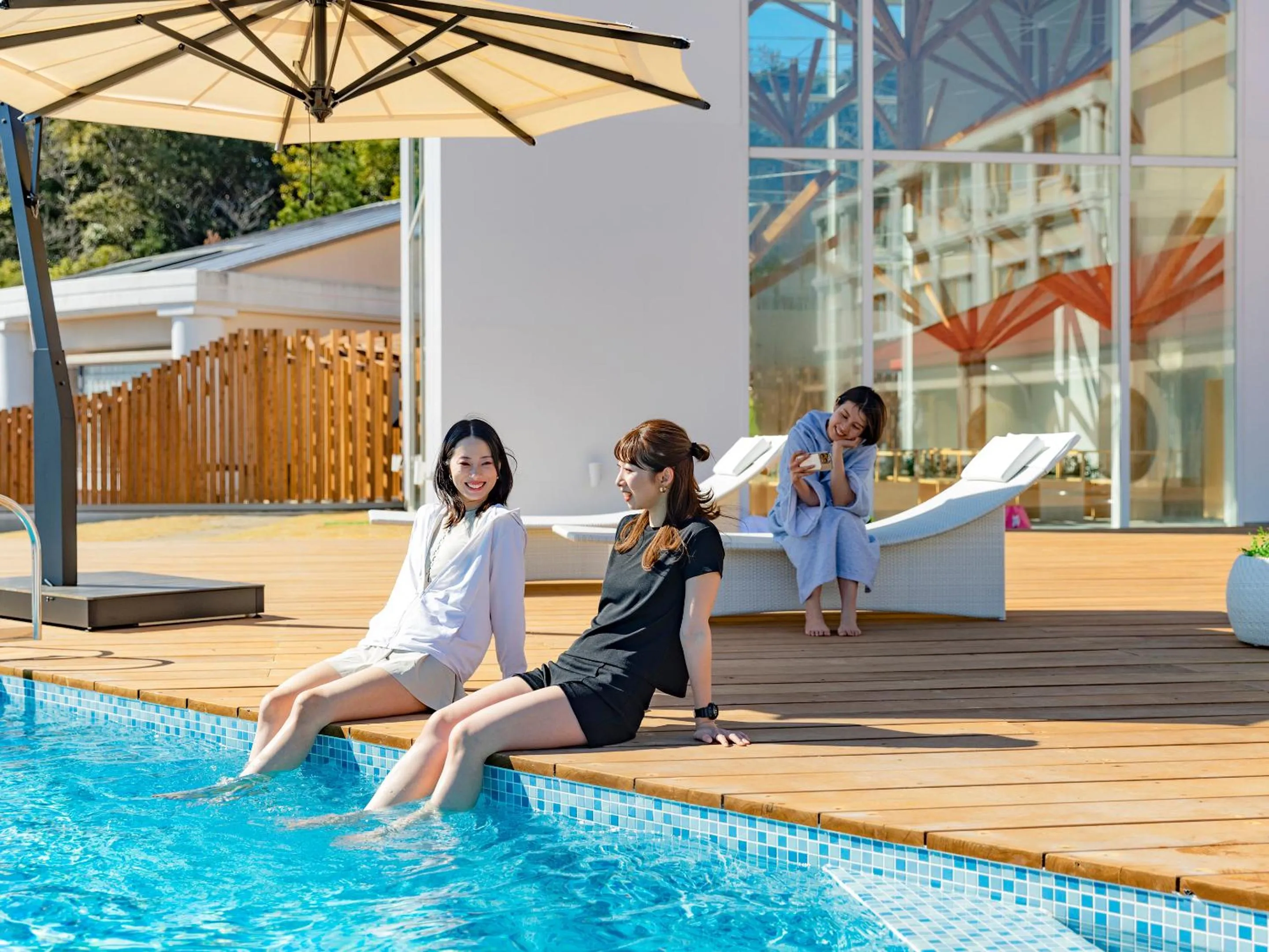 People in Glamping Resort GLANSO NAGASAKI