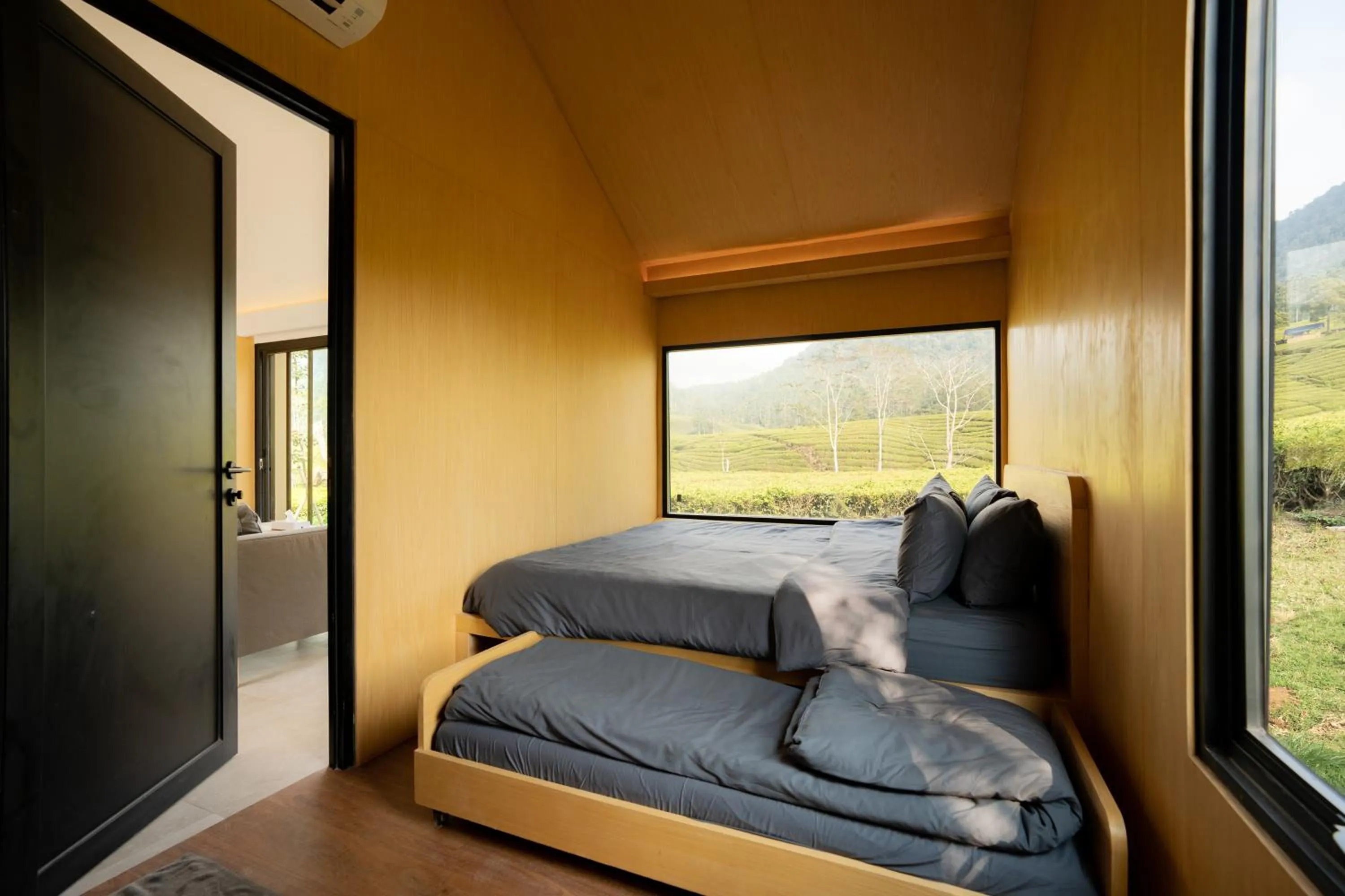 Bed in Bobocabin Pangalengan, Bandung