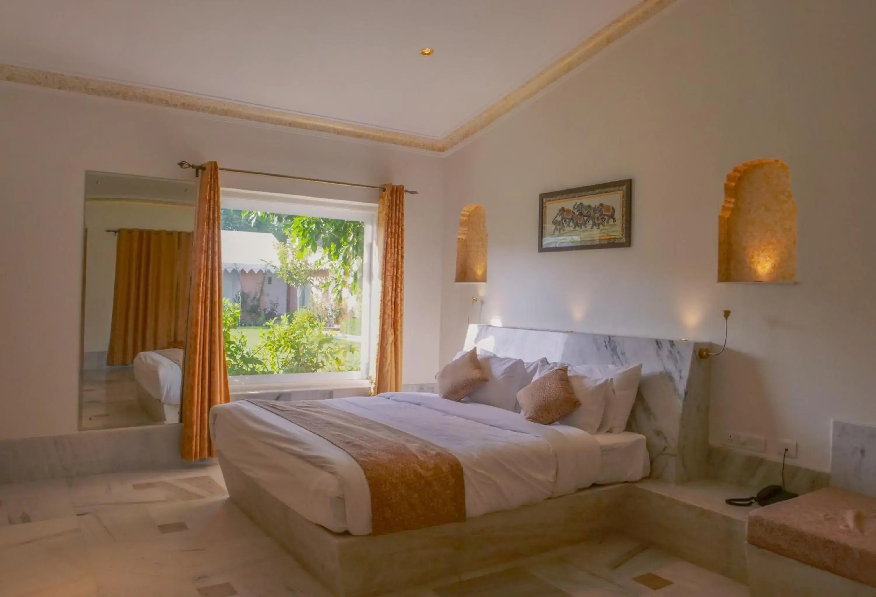 Bed in Aangan Resort Bed in Aangan Resort