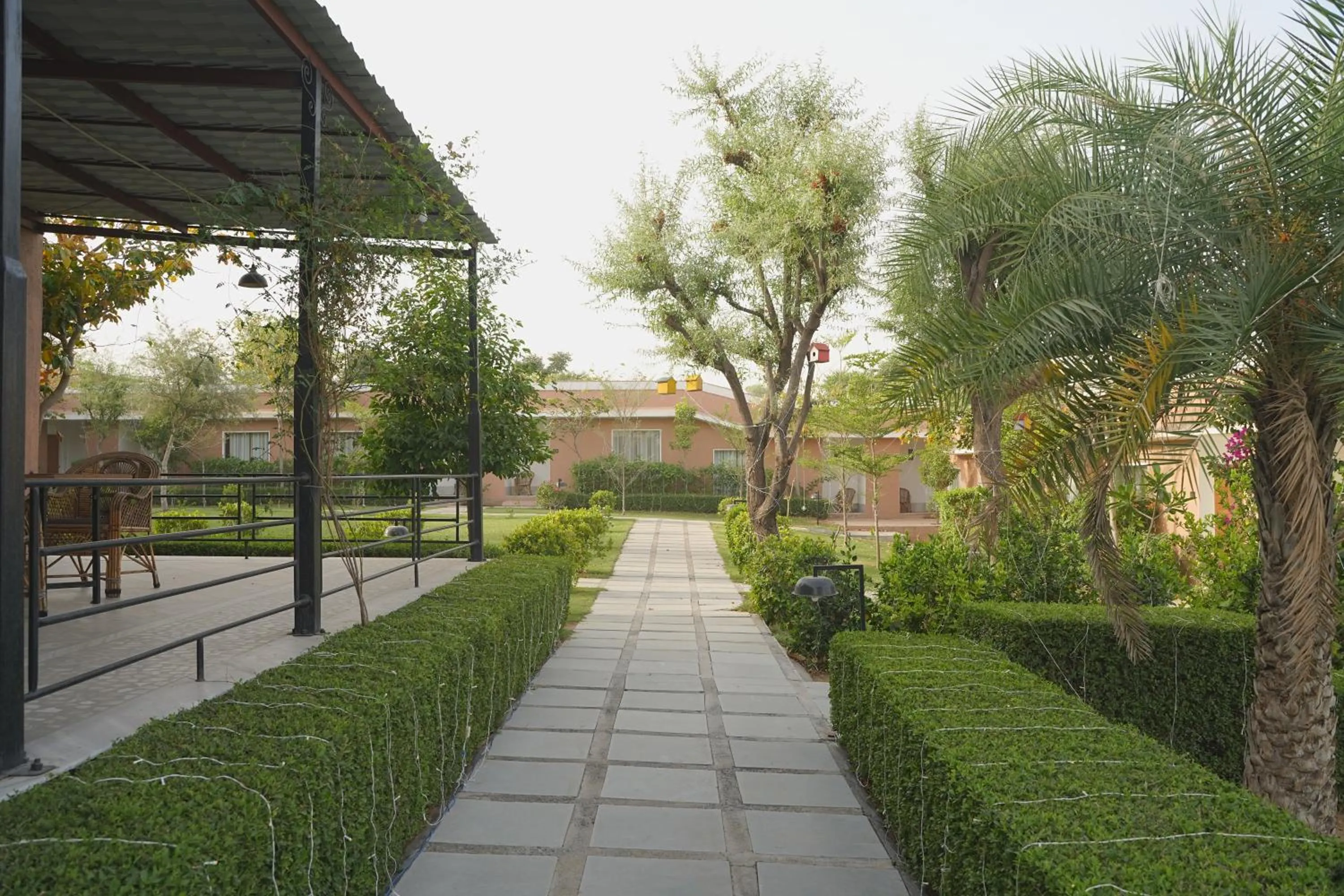 Garden view in Aangan Resort