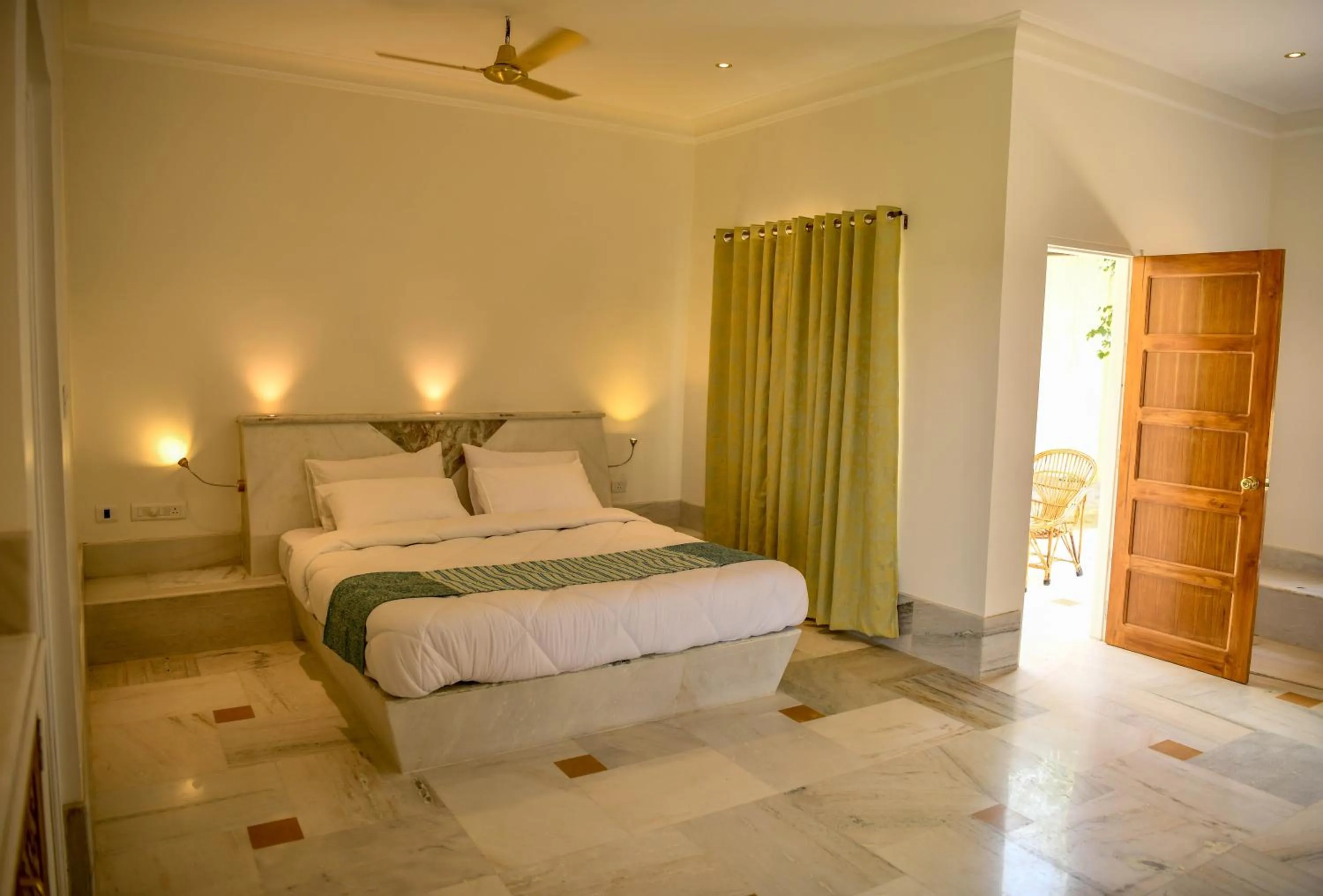 Bedroom, Bed in Aangan Resort