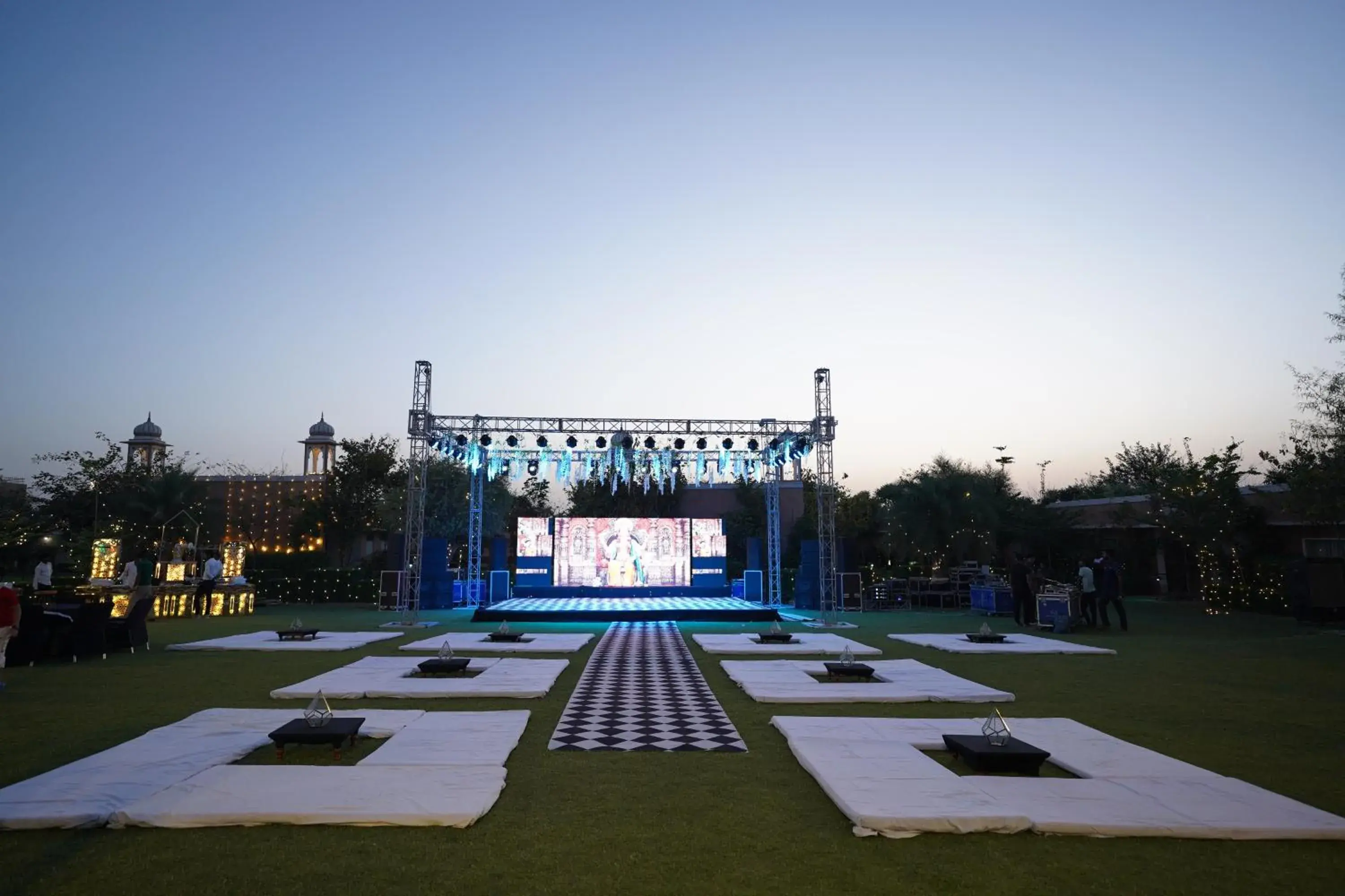 Garden view in Aangan Resort Garden view in Aangan Resort